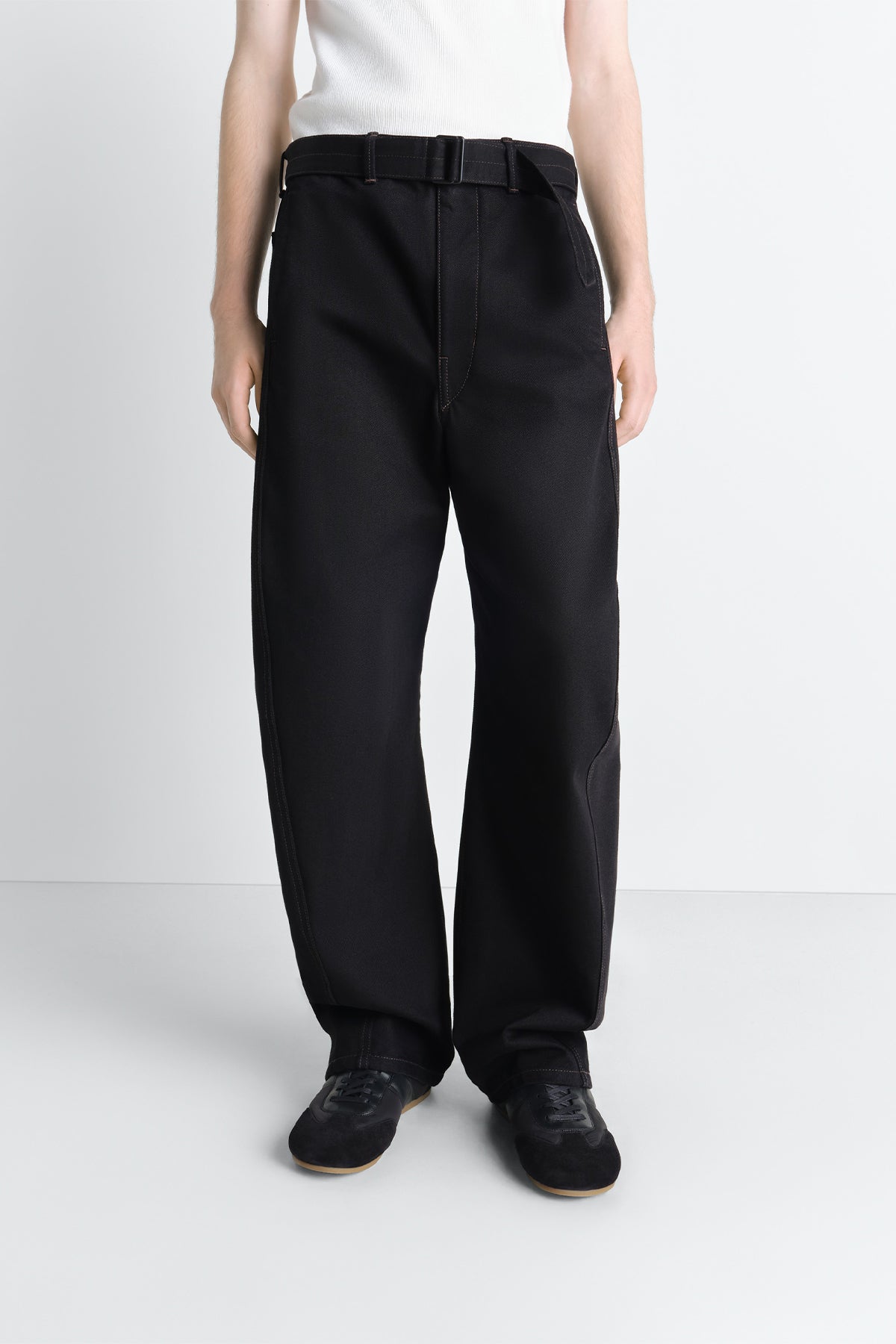 LEMAIRE | MEN'S TWISTED BELTED PANTS