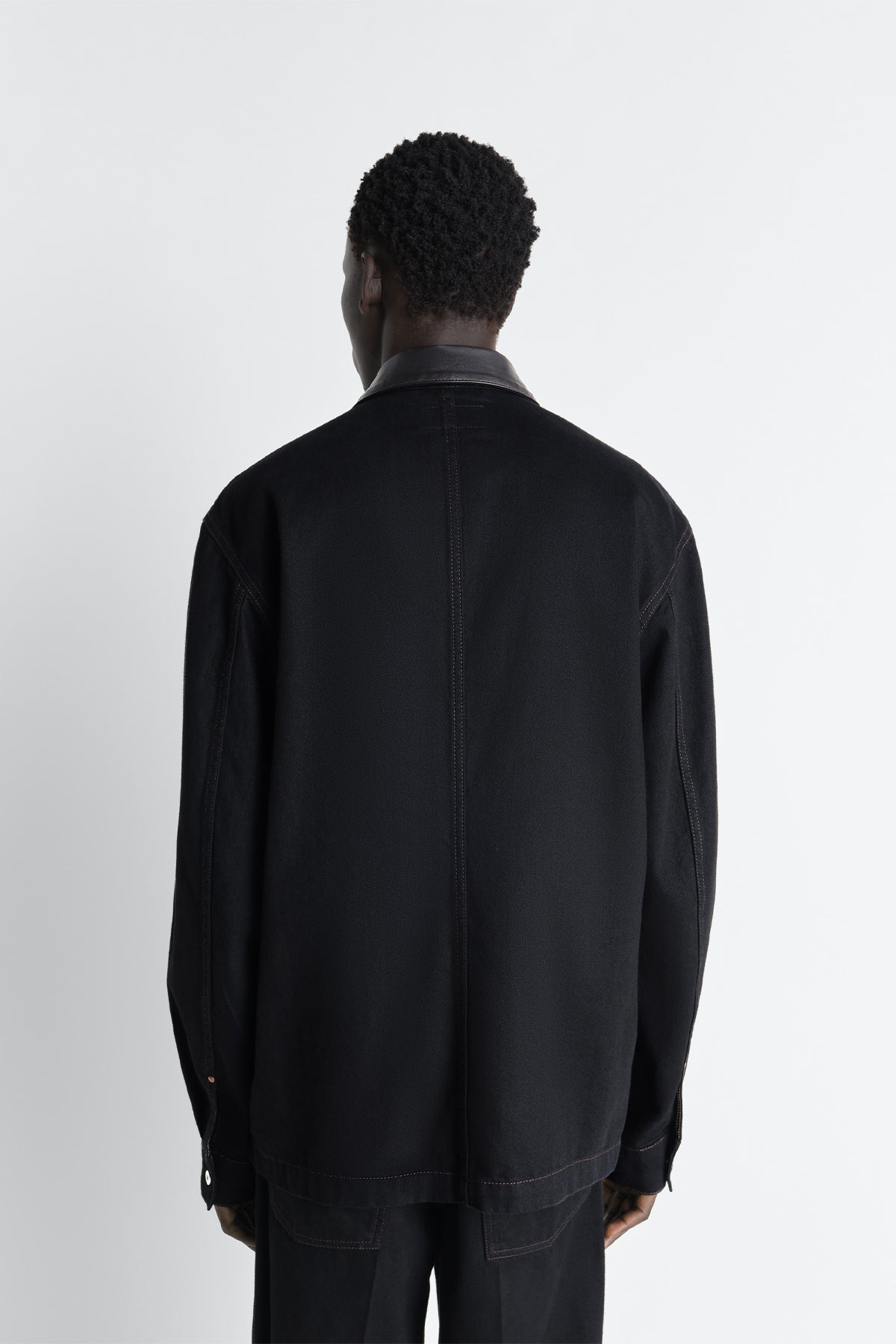 LEMAIRE タンクトップ　BLACK コットンジャージーのリブタンクトップ - 黒 - コットンリネンリブ