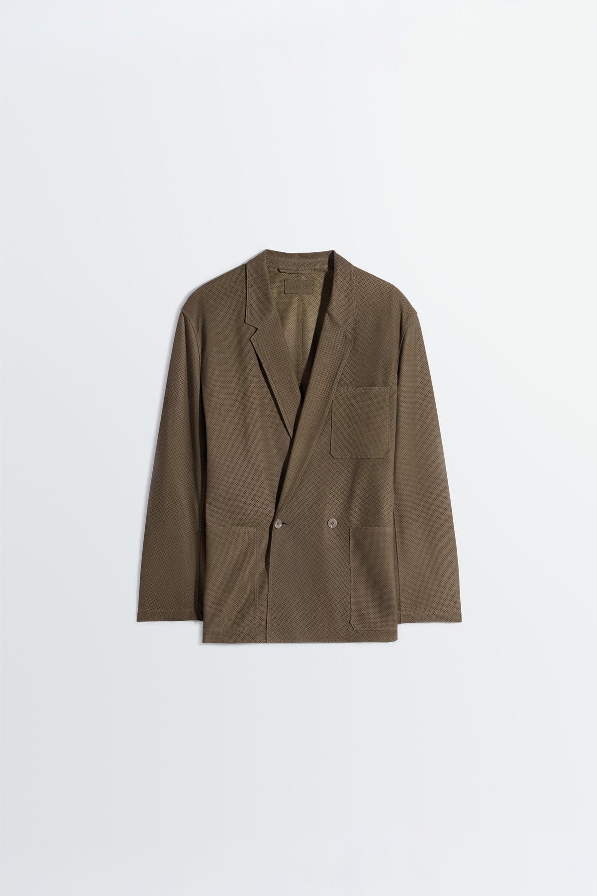 LEMAIRE | DOUBLE BREASTED LEATHER TAILORED JACKET