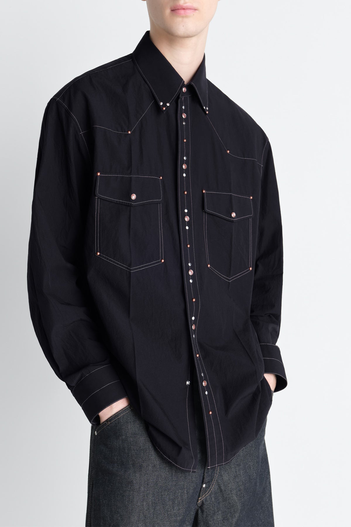 LEMAIRE | SHIRT WITH STUDS