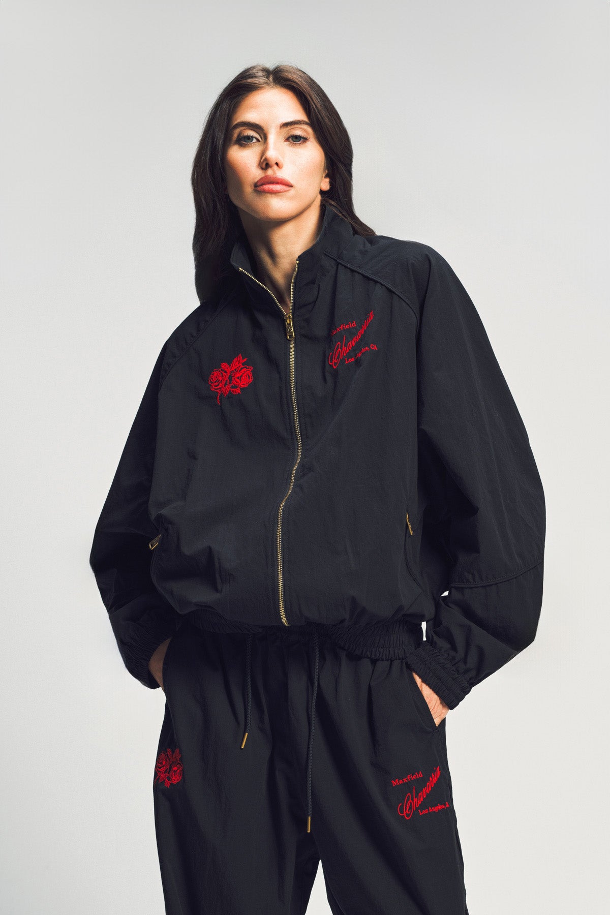 ジャケット・アウター SATIN TRACK JACKET /willy chavarria ジャケット・アウター SATIN TRACK JACKET /willy chavarria