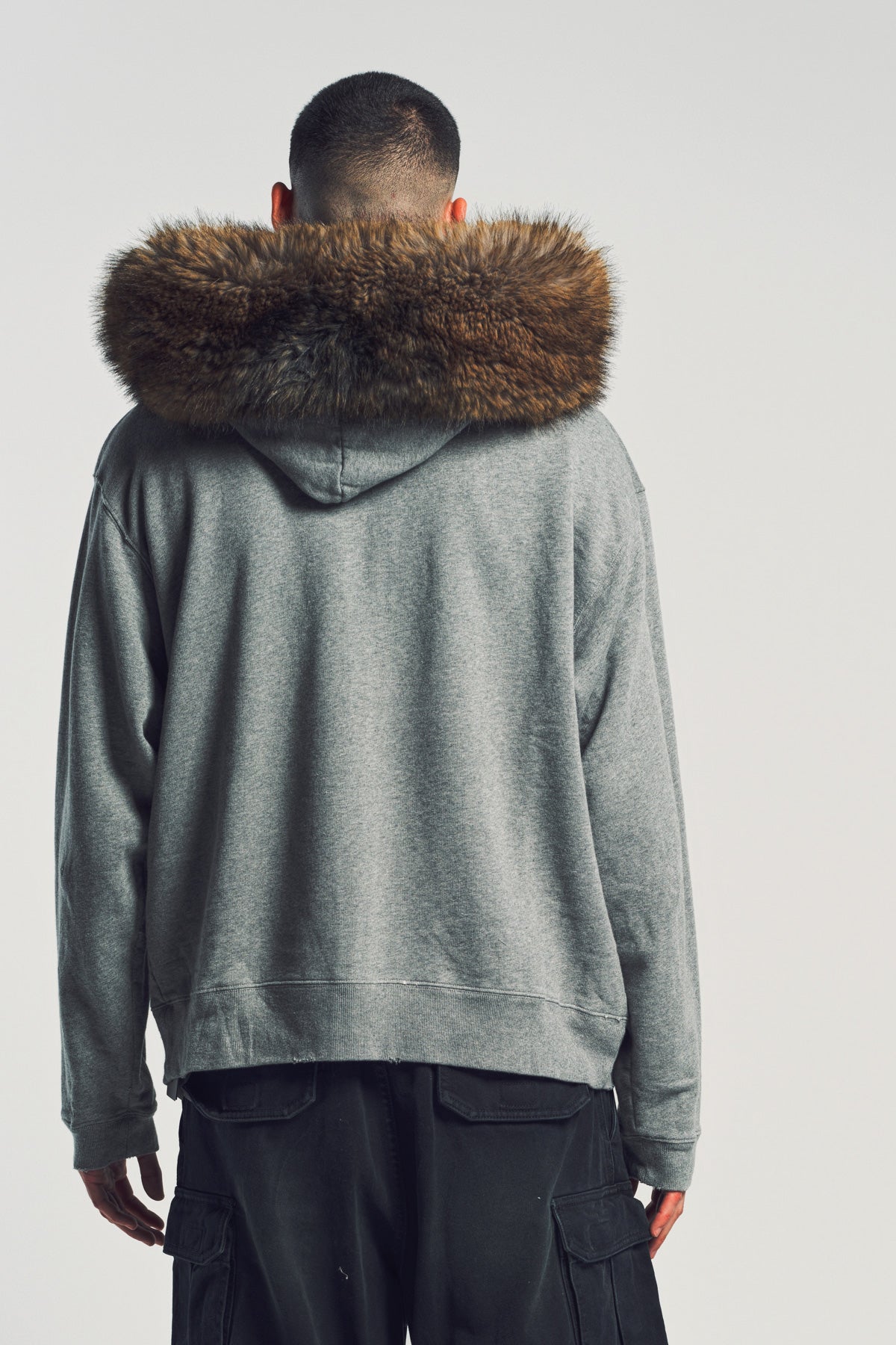 BALENCIAGA | LUXURY SCRIPT OVERSIZED ZIP-UP HOODIE