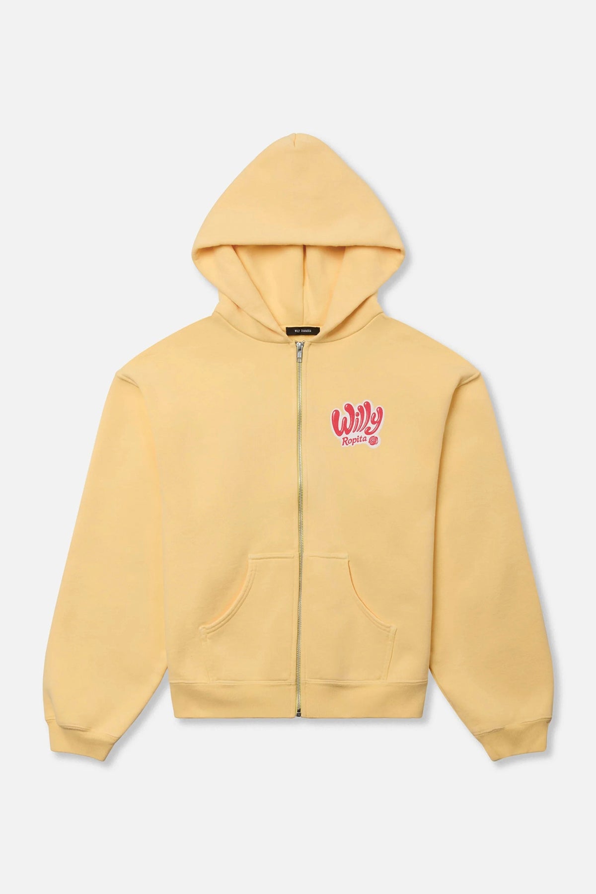 WILLY CHAVARRIA | WILLY ROPITA SHRUNKEN ZIP-THROUGH HOODIE