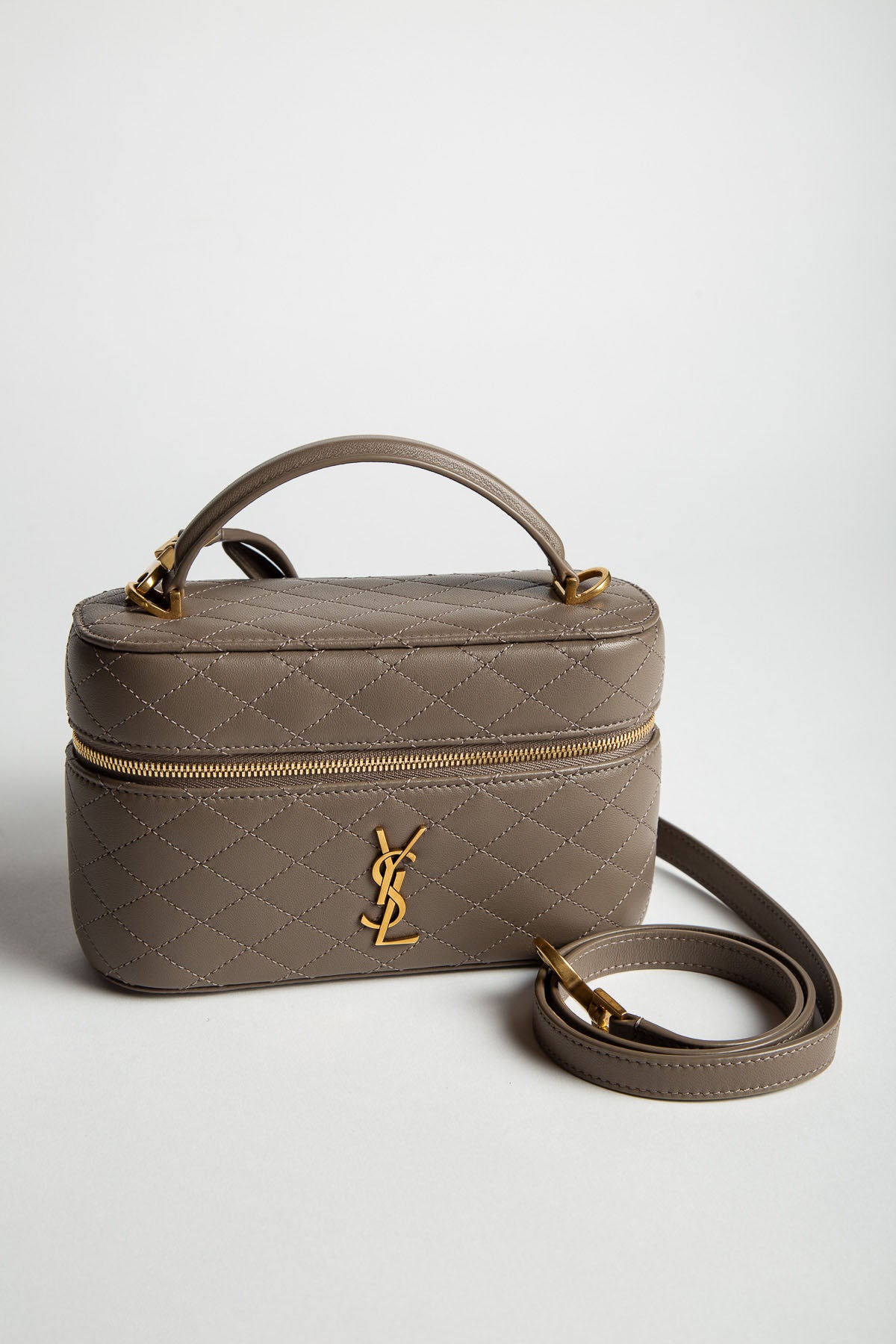 SAINT LAURENT | MINI GABY VANITY BAG IN LEATHER