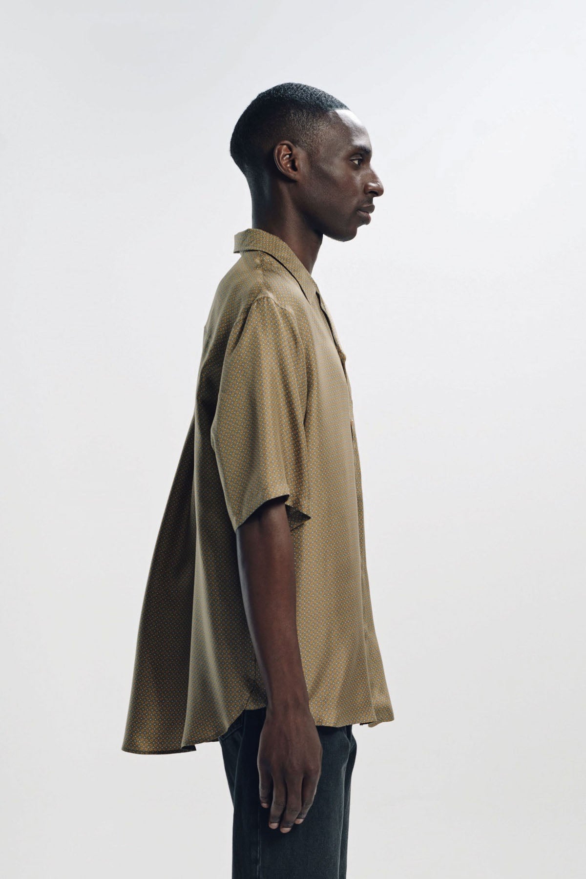 SAINT LAURENT | SHIRT IN GEOMETRIC SILK