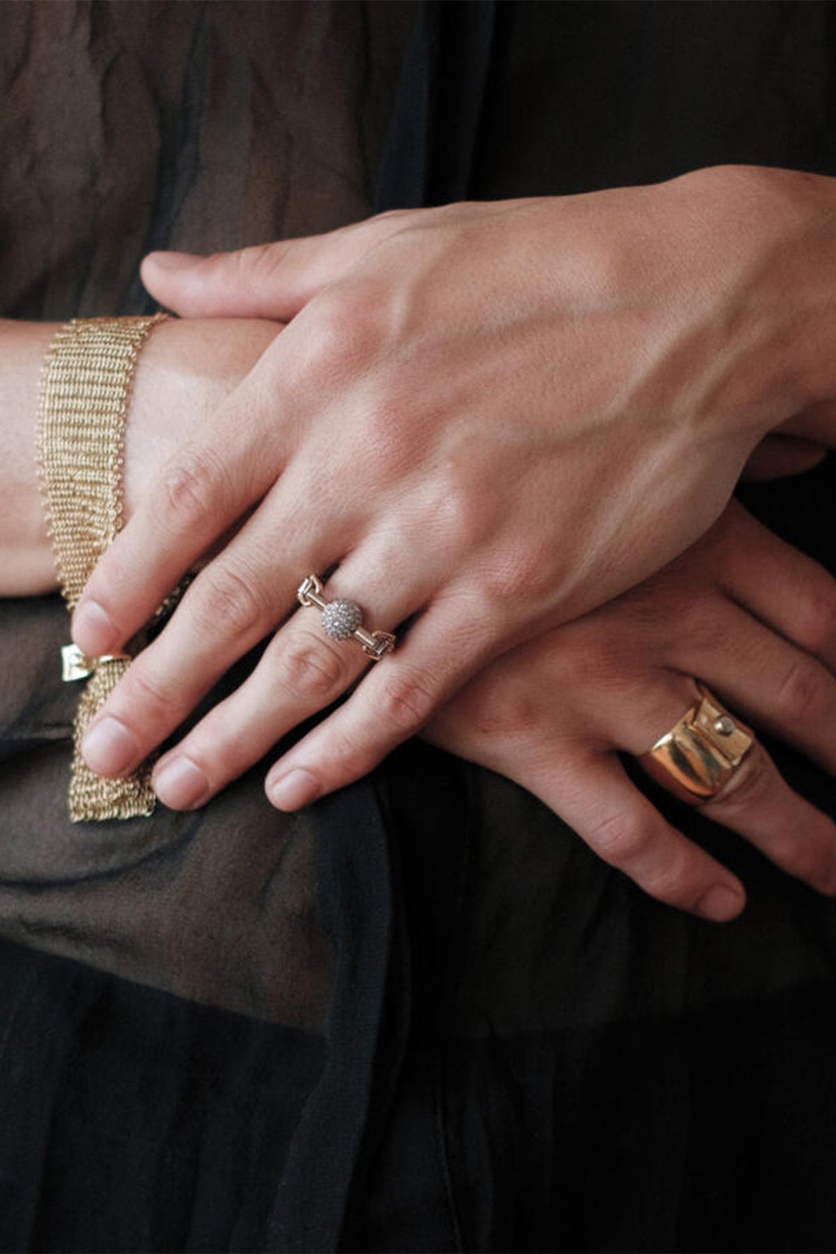 HANNAH MARTIN | STUDDED ORB HARNESS RING