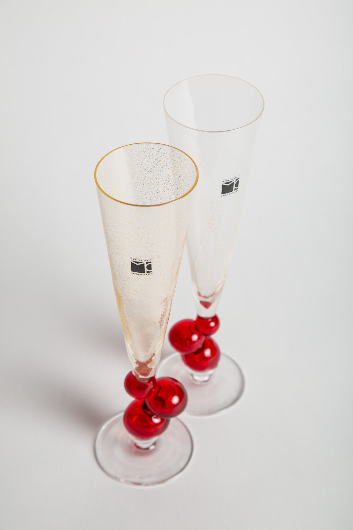 MAXFIELD PRIVATE COLLECTION | 1995 CARLO MORETTI ORO FLUTES, SET OF TWO