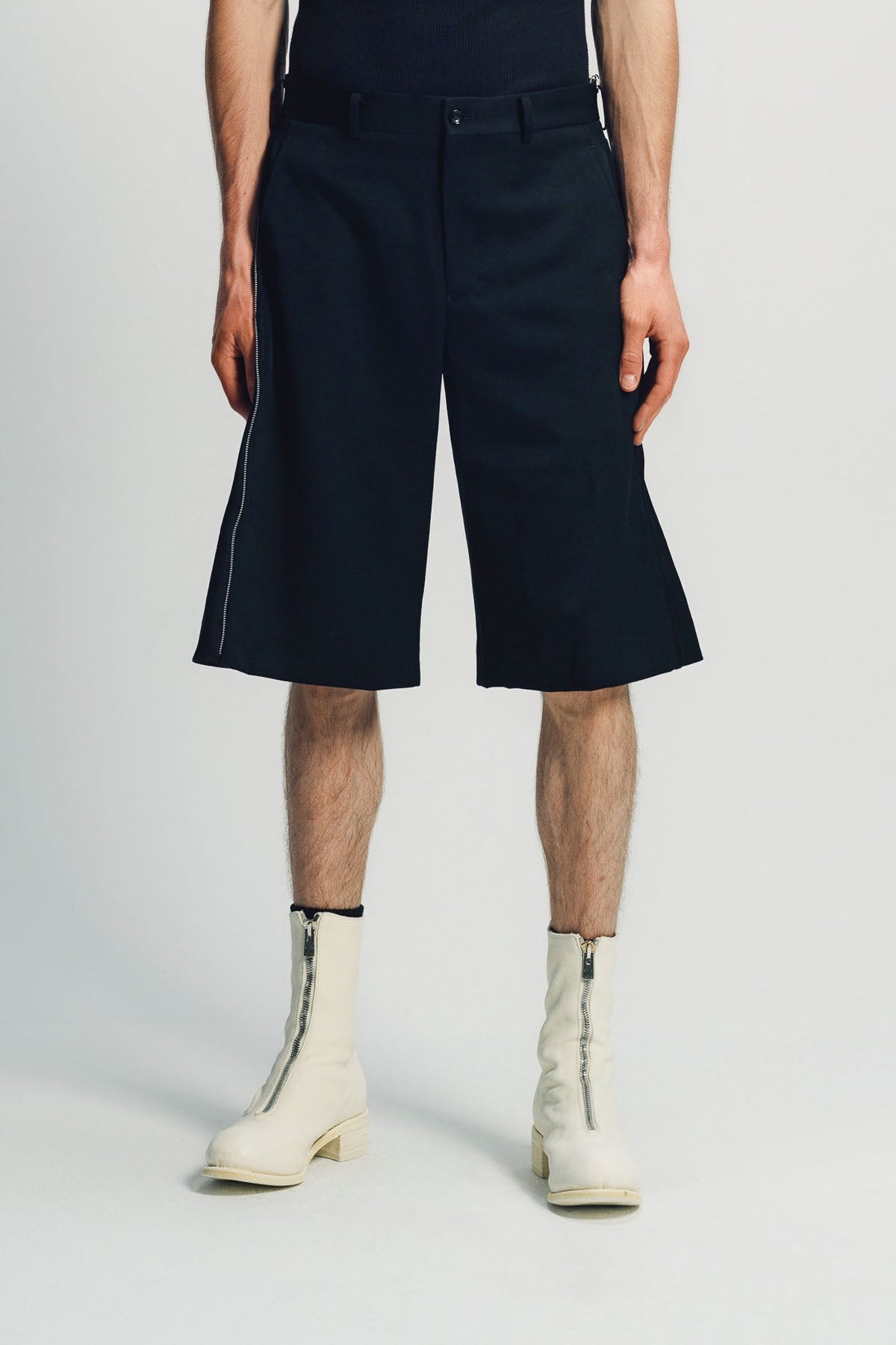 COMME DES GARCONS HOMME PLUS | SIDE ZIP SHORTS