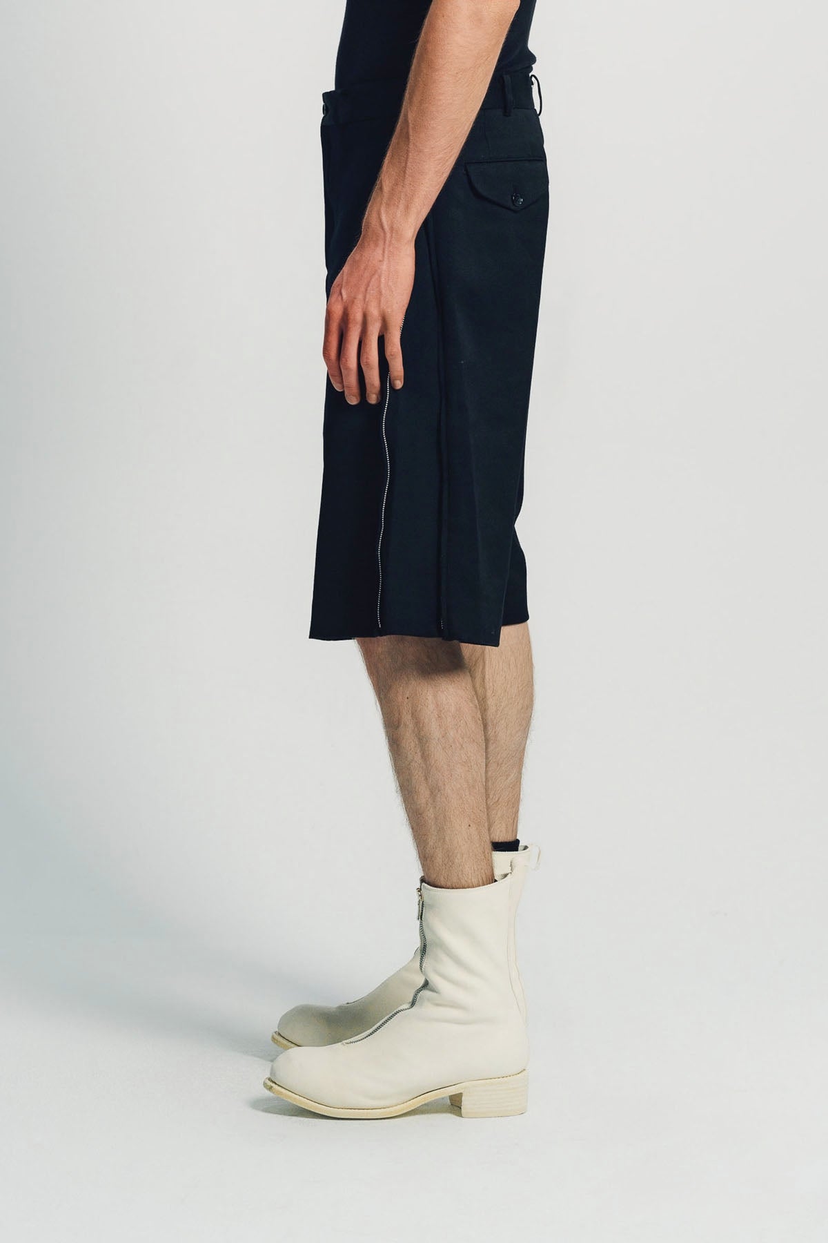 COMME DES GARCONS HOMME PLUS | SIDE ZIP SHORTS