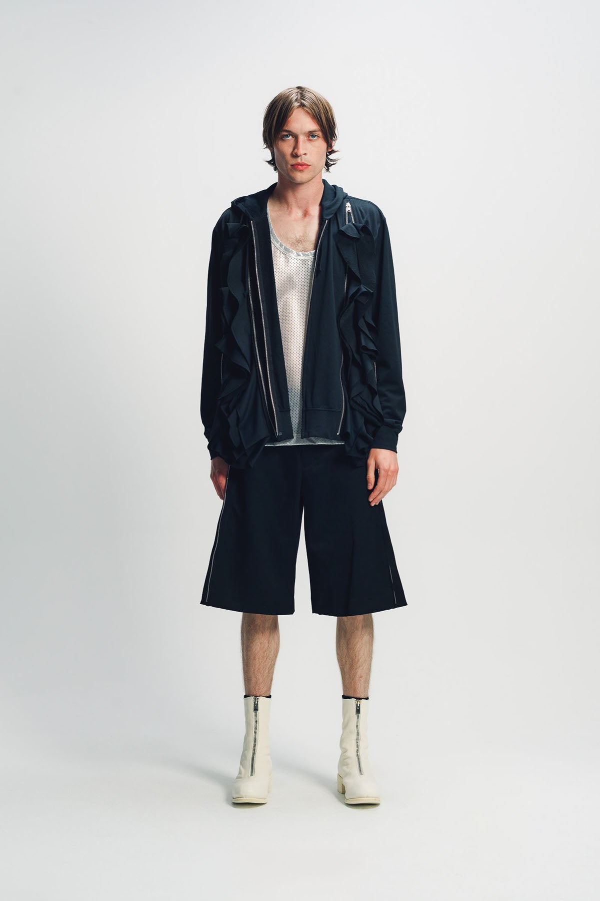 COMME DES GARCONS HOMME PLUS | DOUBLE ZIP HOODIE