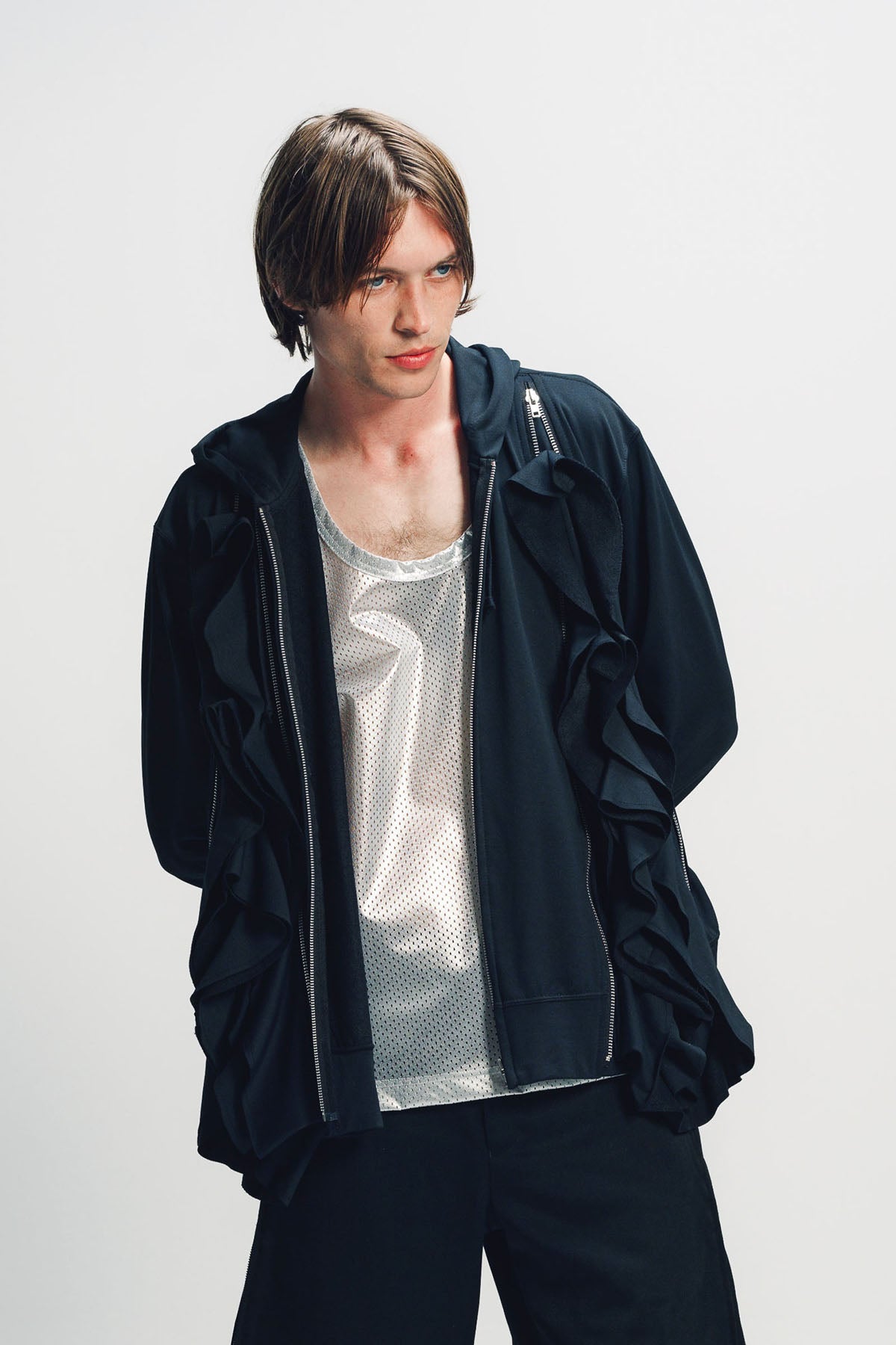 COMME des GARCONS HOMME PLUS ダブルフーディーシャツ COMME DES GARCONS HOMME PLUS | DOUBLE ZIP HOODIE