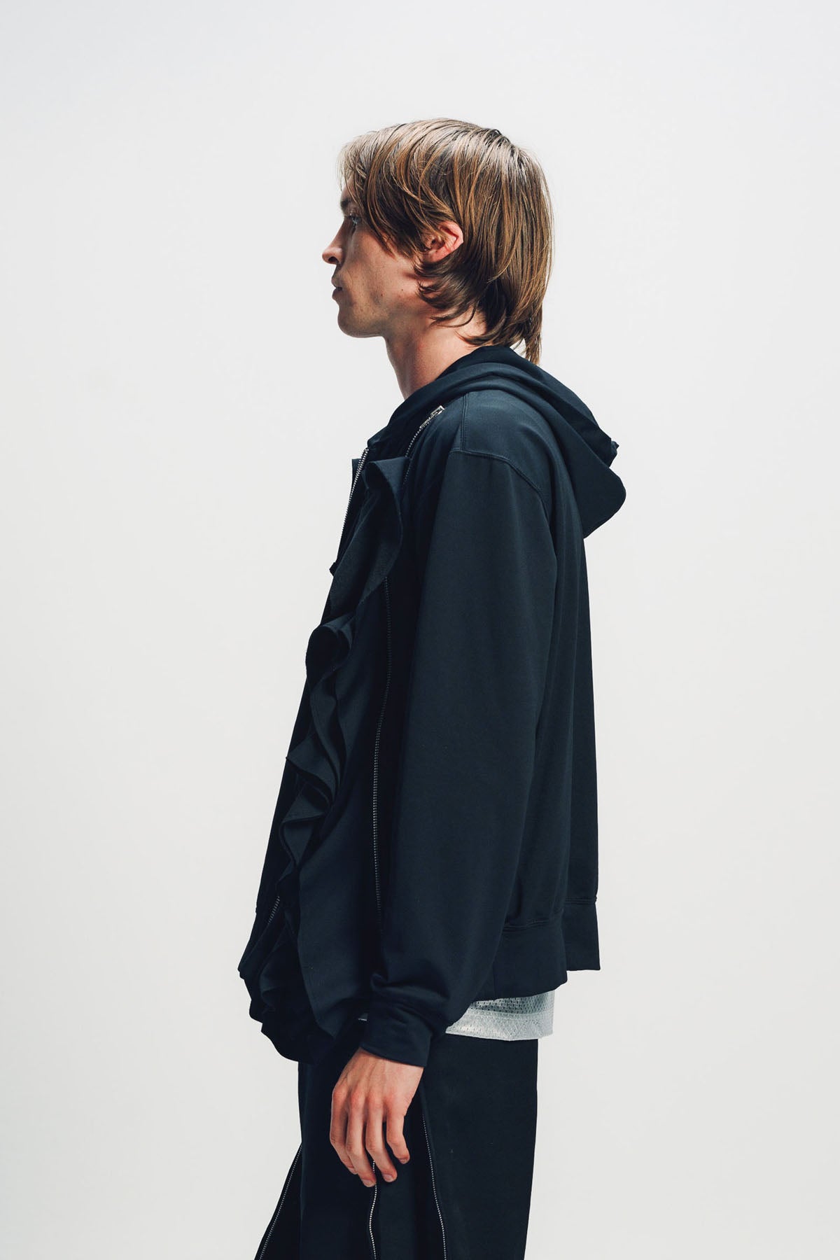 COMME des GARCONS HOMME PLUS サイドジップ　フーディ COMME DES GARCONS HOMME PLUS | DOUBLE ZIP HOODIE