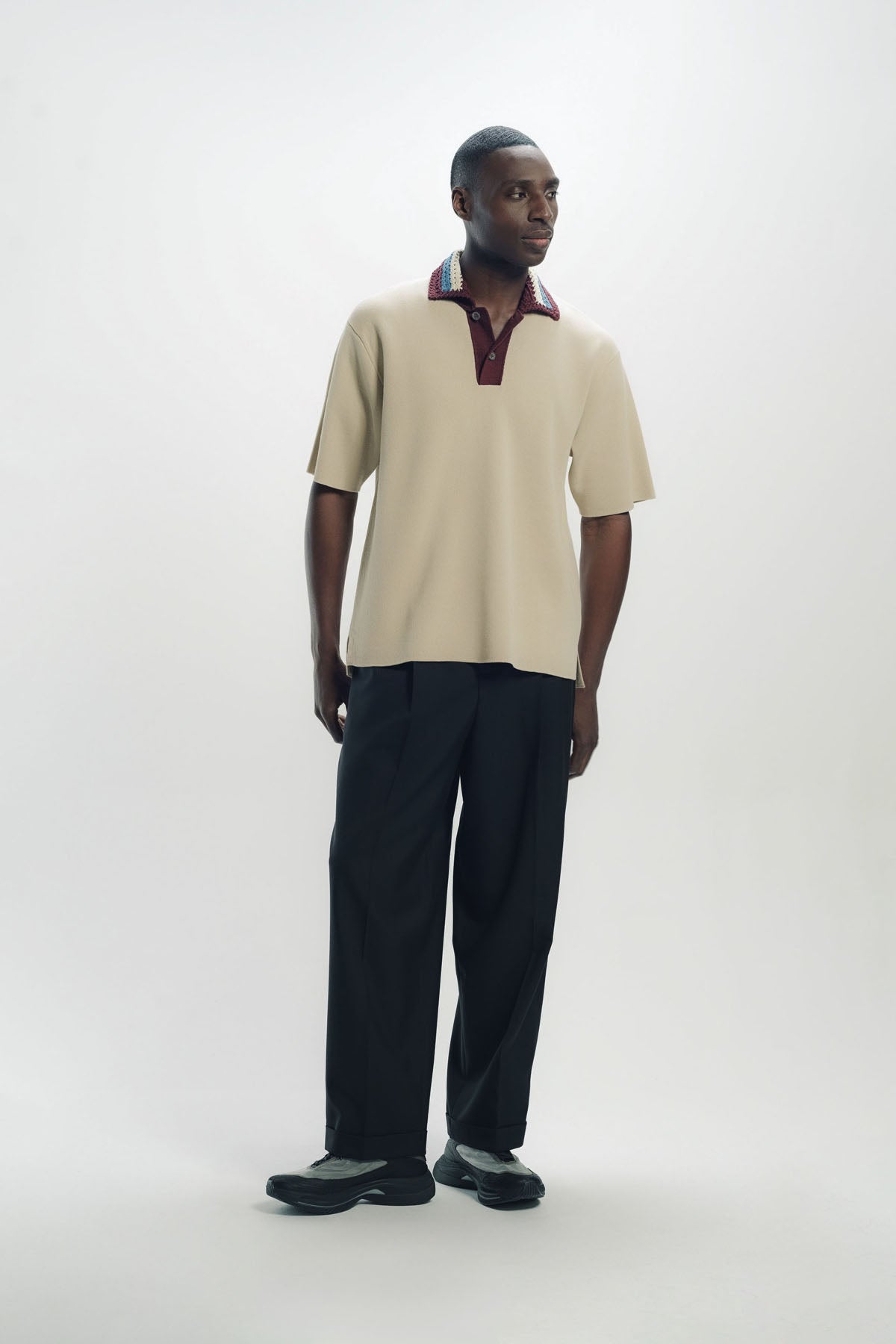 JUNYA WATANABE | CROCHET COLLAR POLO