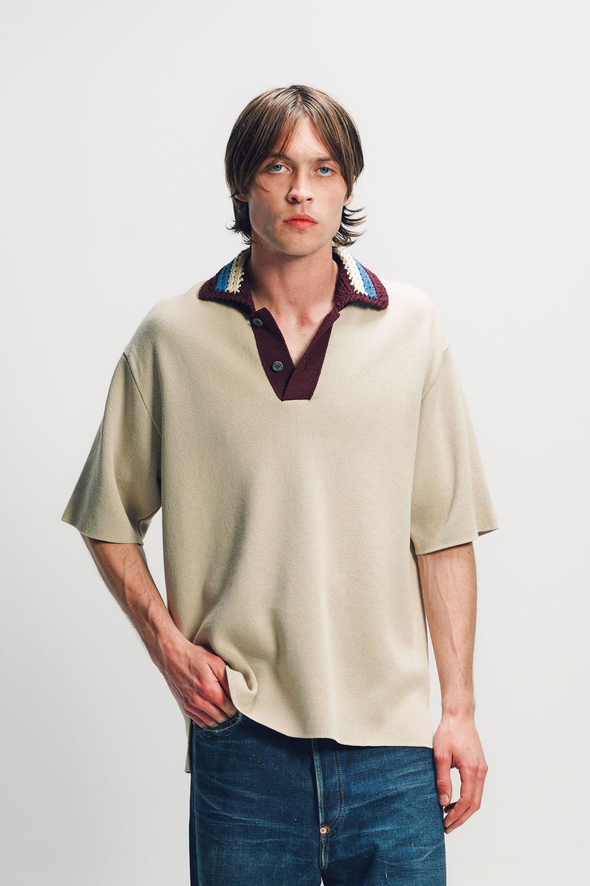 JUNYA WATANABE | CROCHET COLLAR POLO