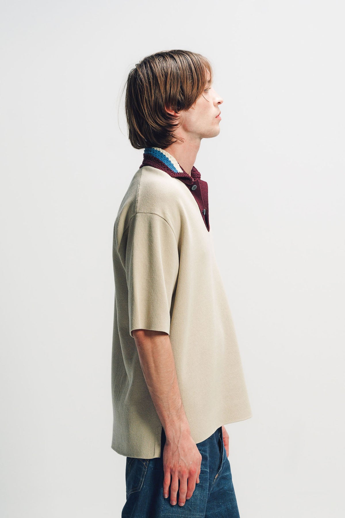 JUNYA WATANABE | CROCHET COLLAR POLO