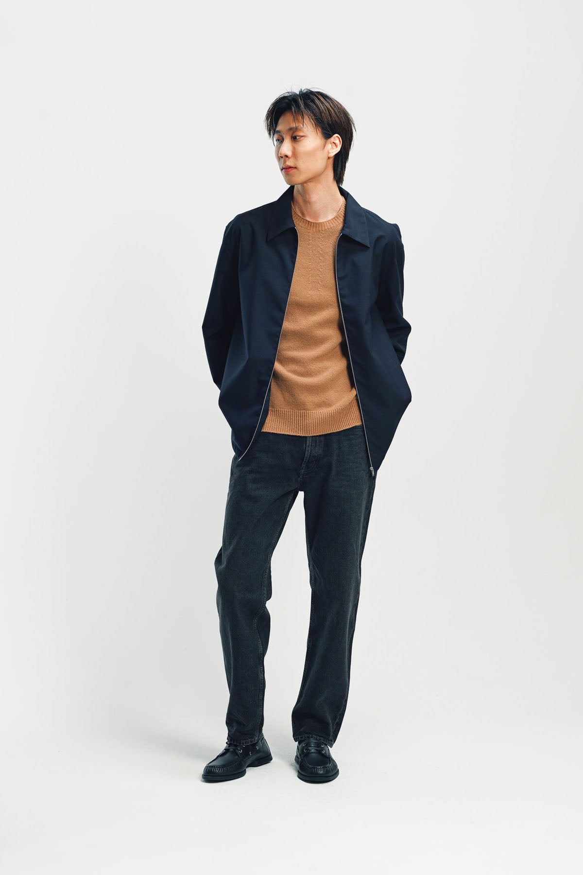JIL SANDER | WOOL POPLIN ZIP-UP SHIRT