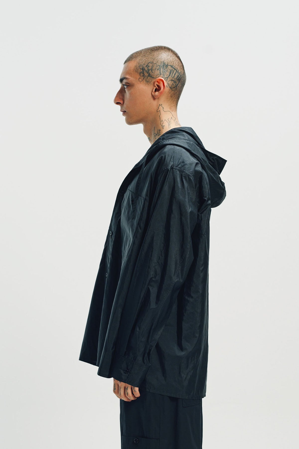 JIL SANDER | HOODED LONG SLEEVE SHIRT