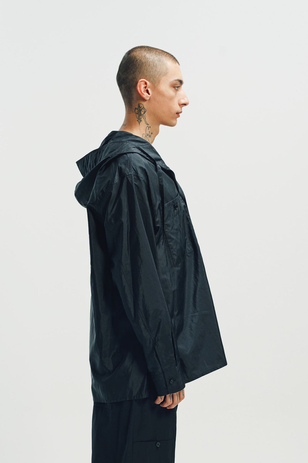 JIL SANDER | HOODED LONG SLEEVE SHIRT