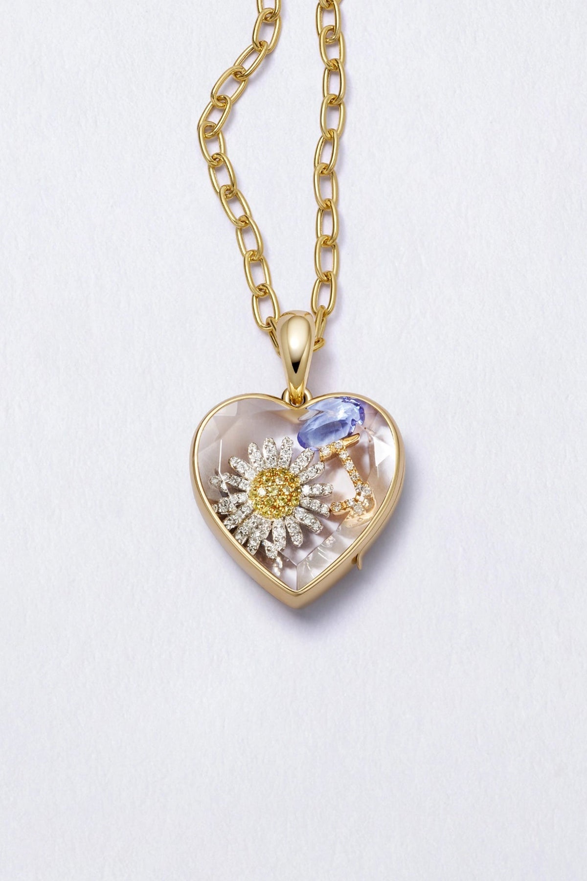 LOQUET LONDON | GOLD MIDI HEART LOCKET