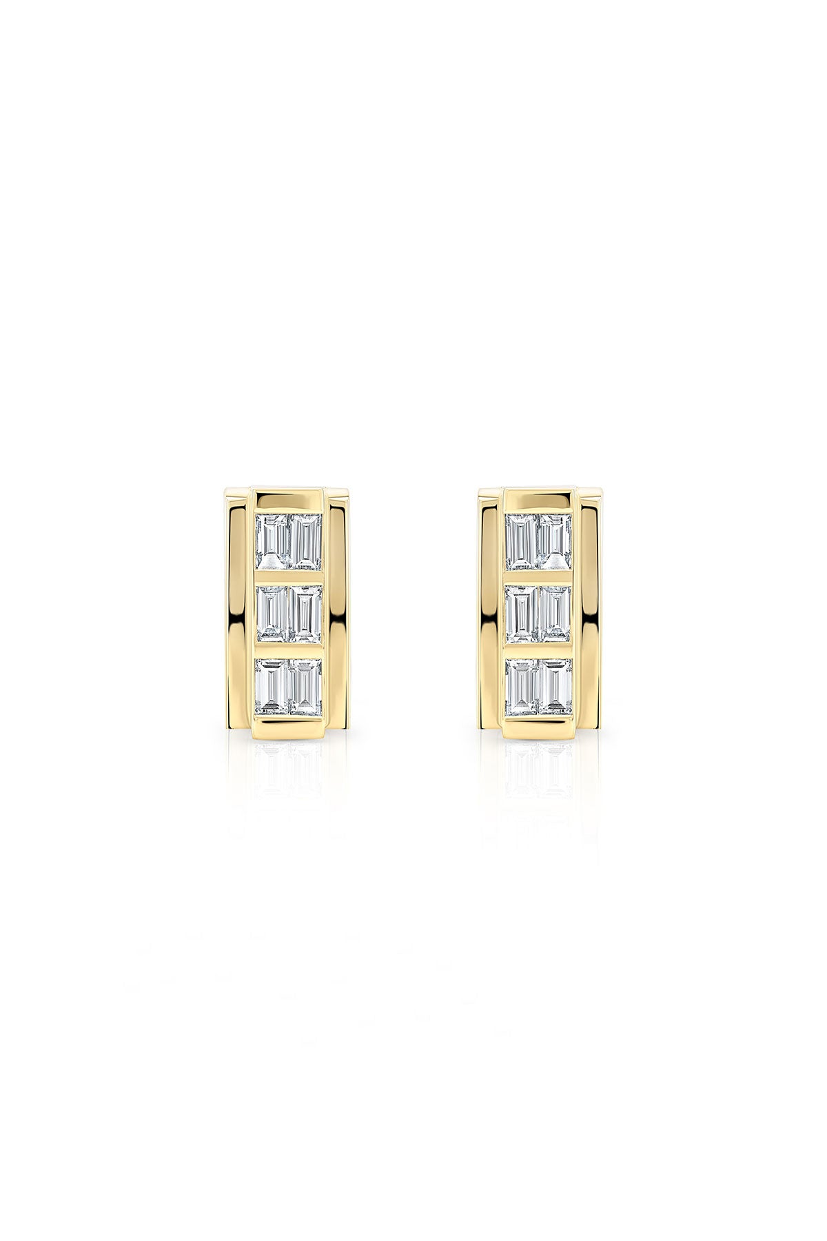 Loraida | Vortex Baguette Square Earrings
