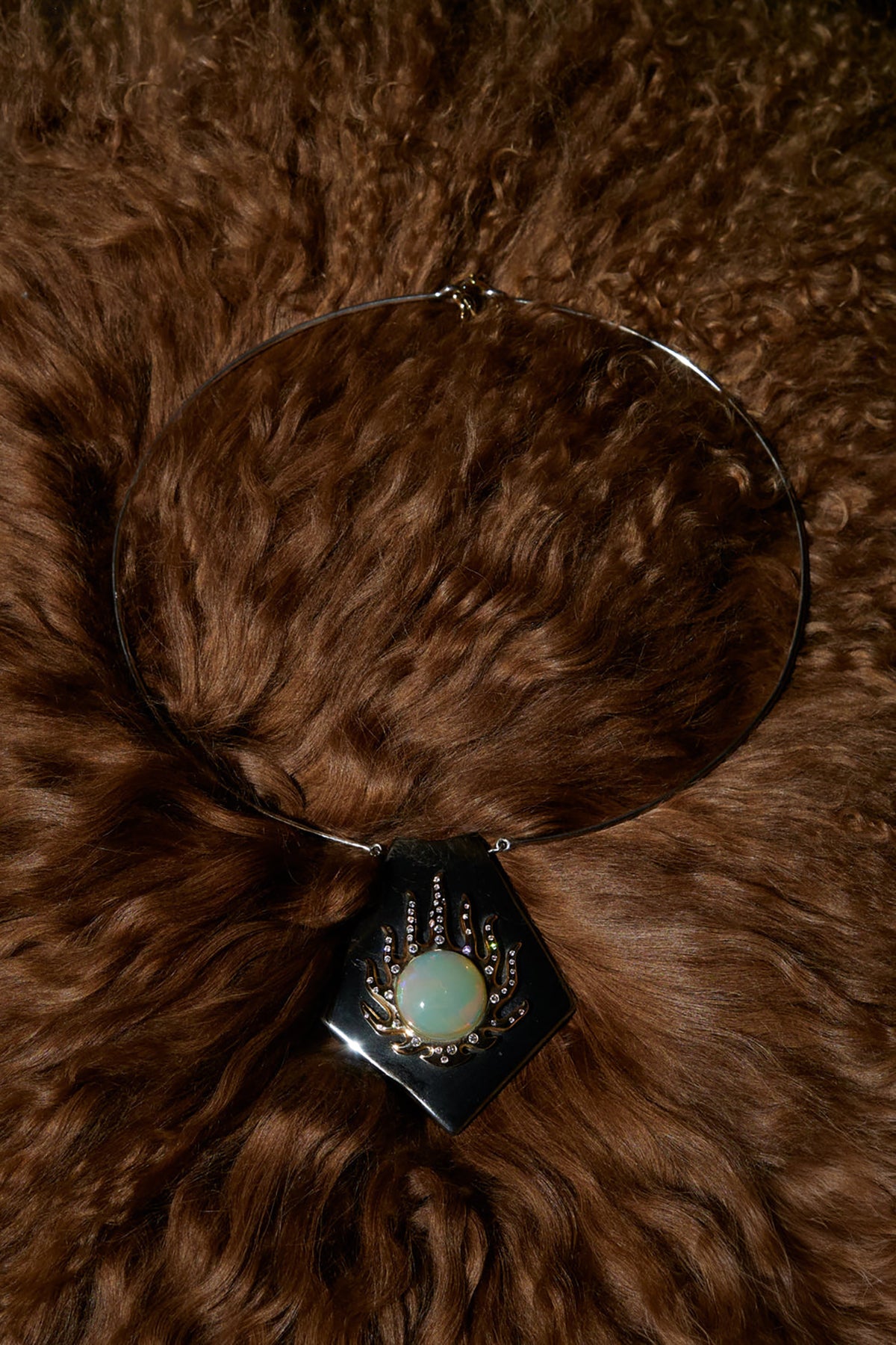 RENATO CIPULLO | HEMATITE BLAZE NECKLACE