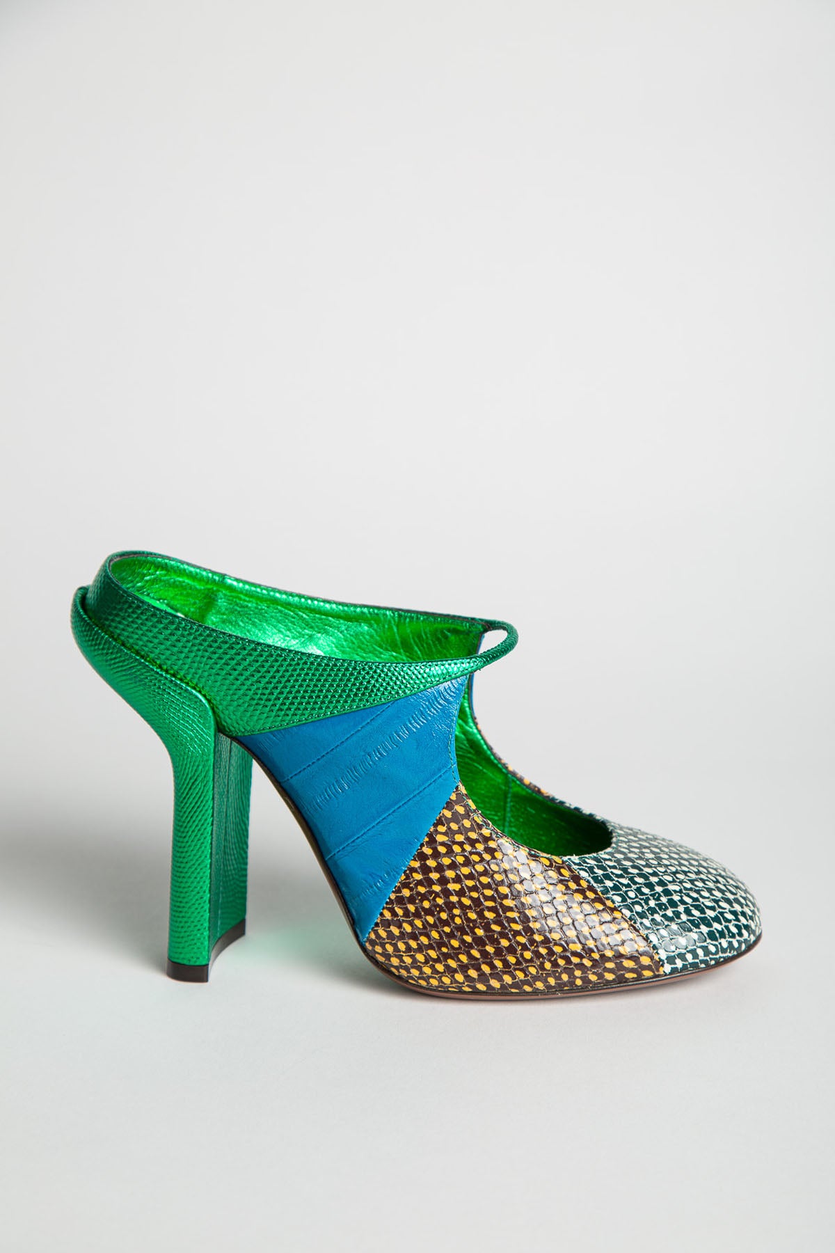 DRIES VAN NOTEN | SNAKE PRINT HEELS