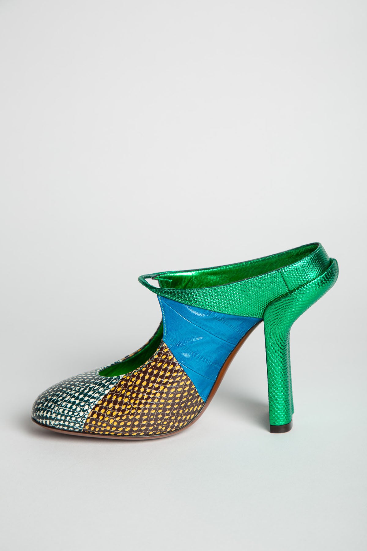 DRIES VAN NOTEN | SNAKE PRINT HEELS