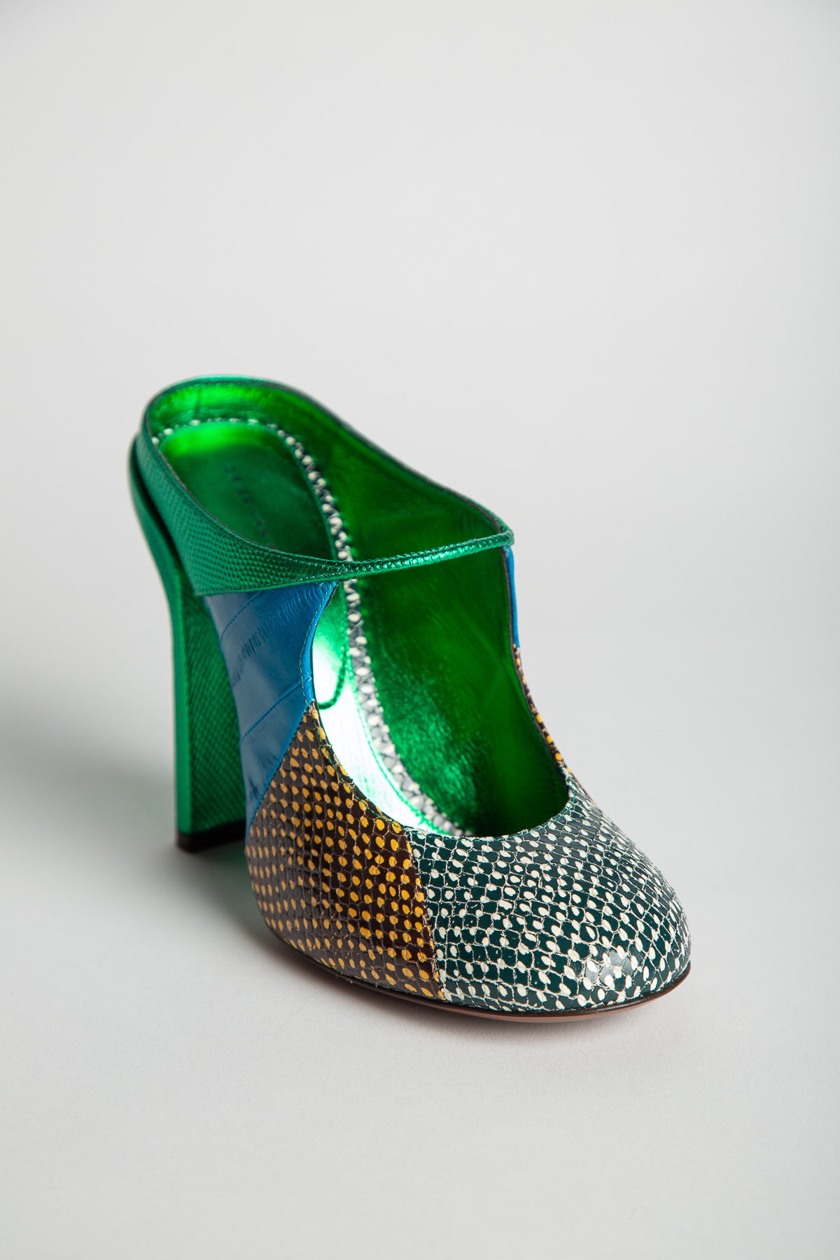 DRIES VAN NOTEN | SNAKE PRINT HEELS