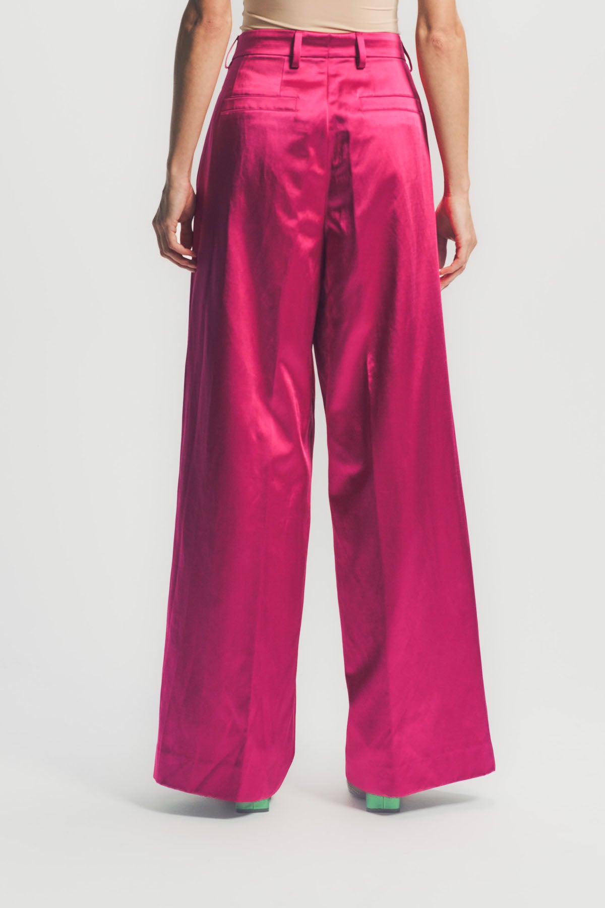 DRIES VAN NOTEN | WASHED SATIN PANTS