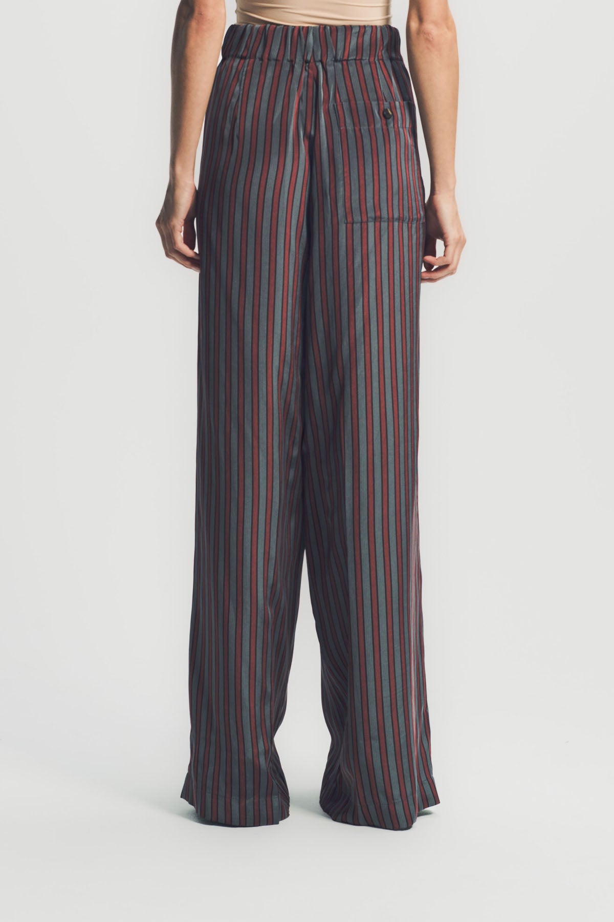 Dries Van Noten シルク100% ストライプ スラックス サイズM DRIES VAN NOTEN | STRIPED PANTS