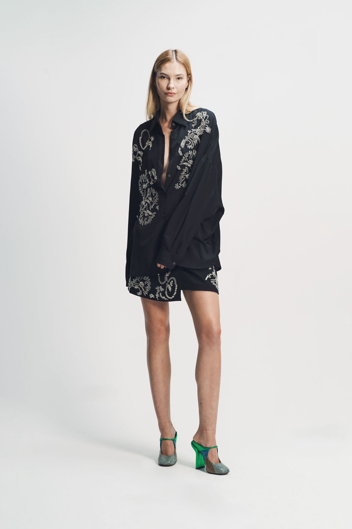 DRIES VAN NOTEN | SILK SHORT SLEEVE SHIRT