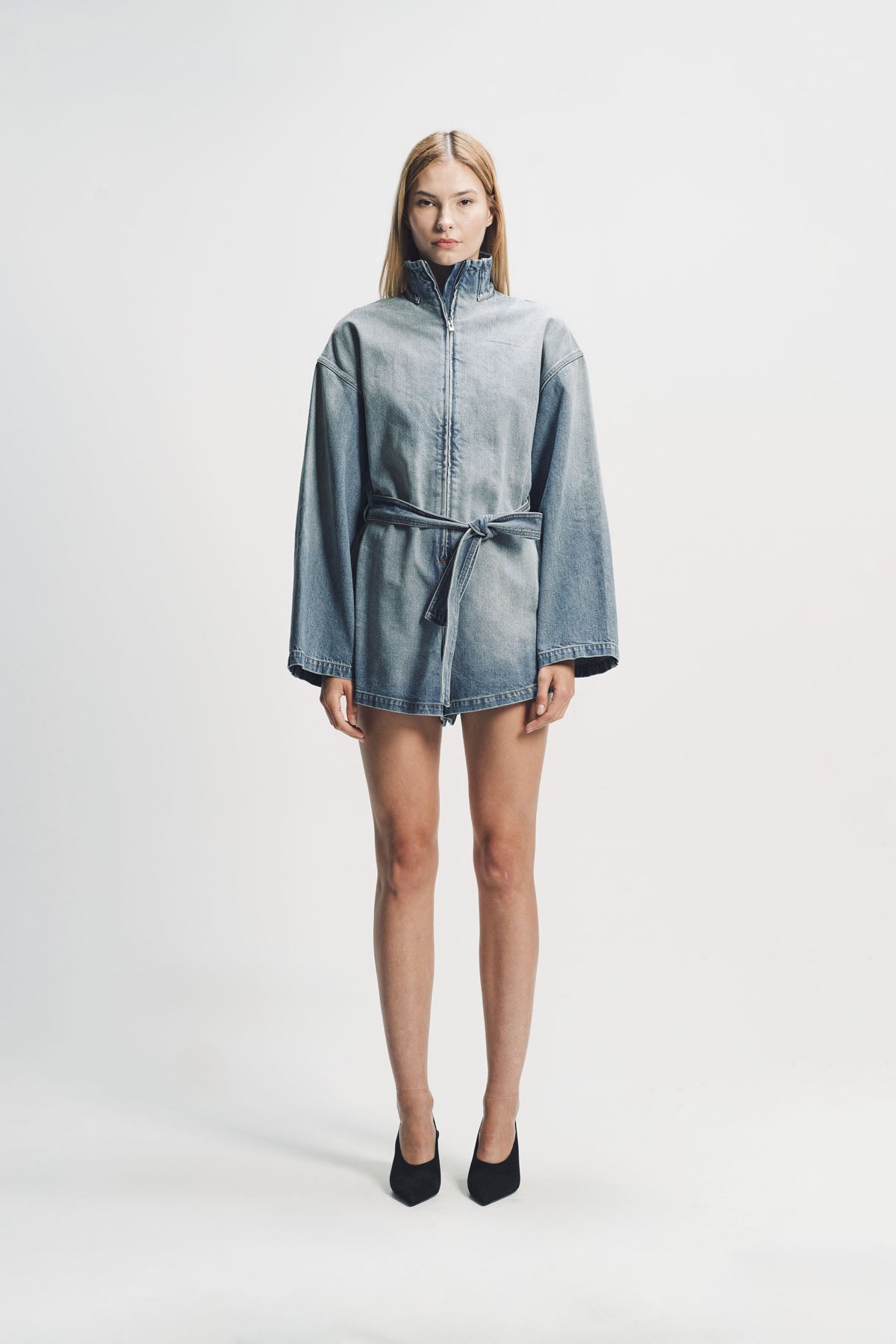 Alaïa | Zip Denim Jumpsuit