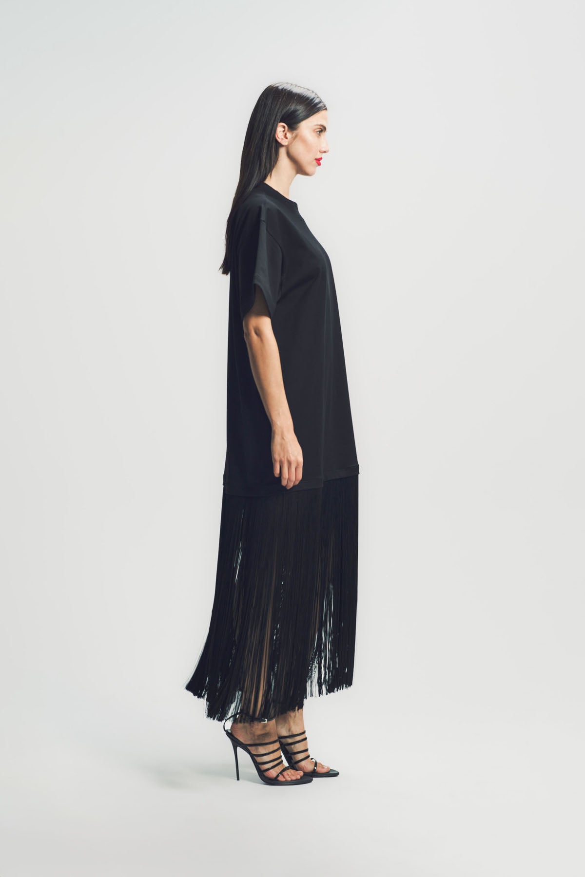 ALAÏA | FRINGED COTTON T-SHIRT