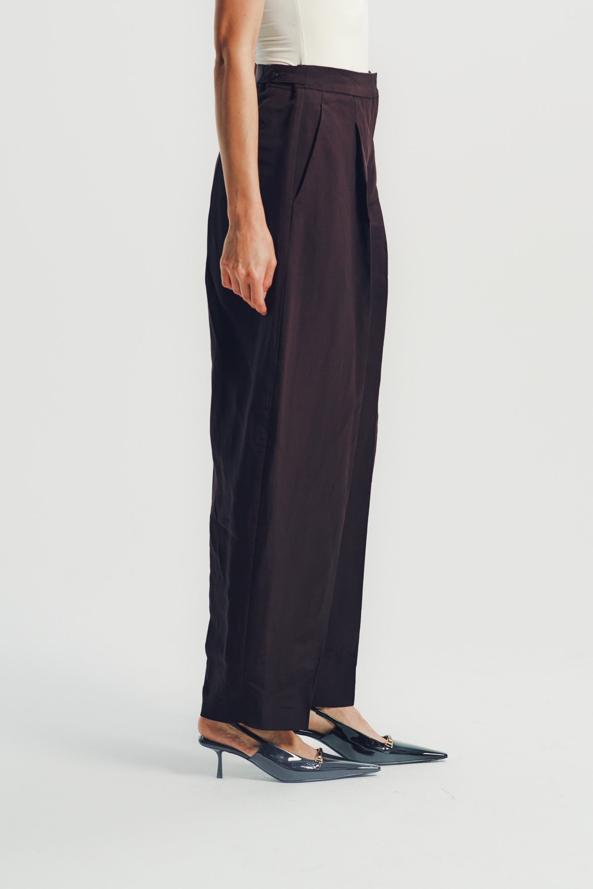 Alaïa | Paper-Touch Round Tailored Pants