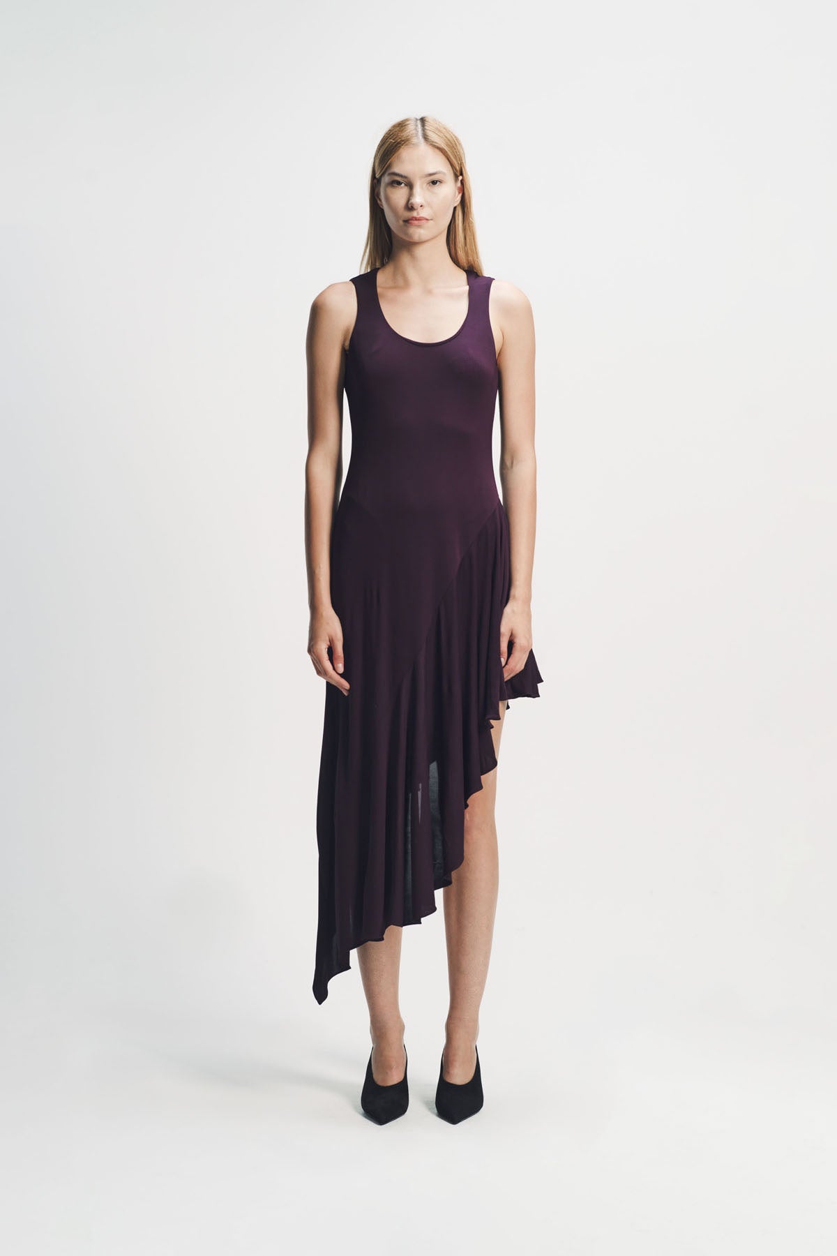 Alaïa | Asymmetric Fluid Jersey Dress