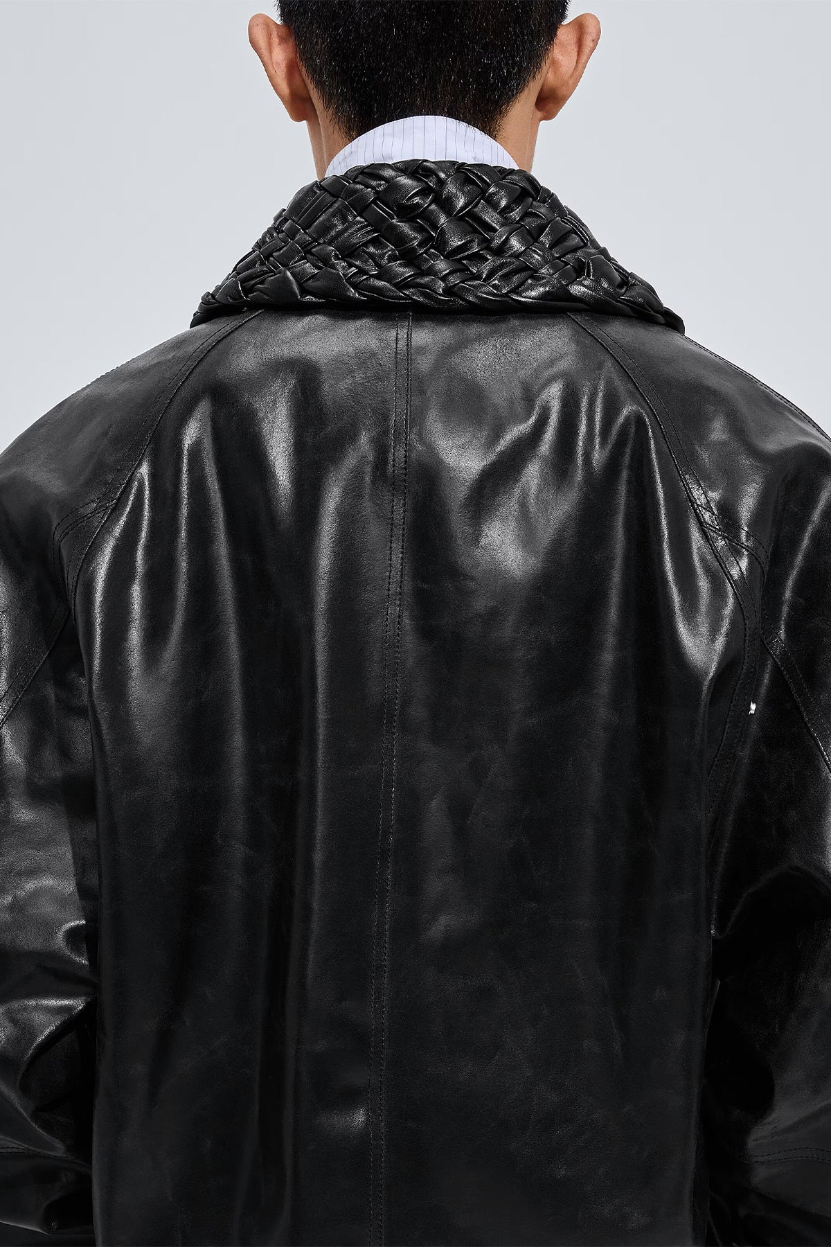 BOTTEGA VENETA | CRACKED LEATHER JACKET