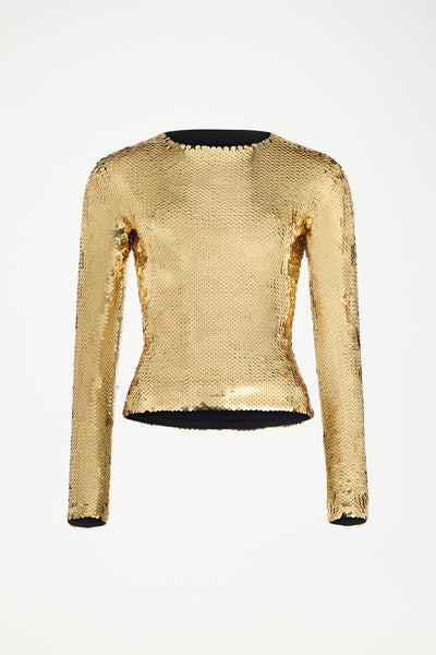 JEAN PAUL GAULTIER | EMBROIDERED SEQUIN TOP