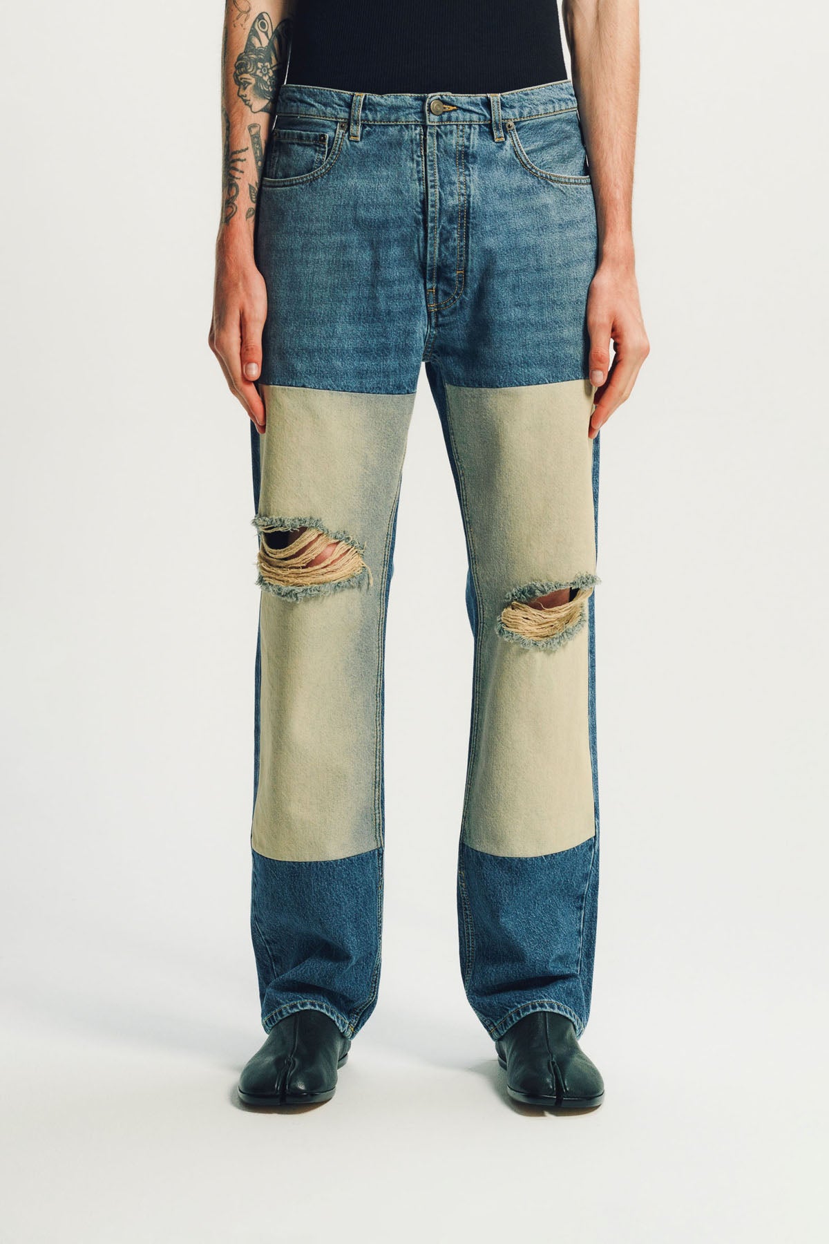 Maison Margiela | Patched Panel Straight Jeans