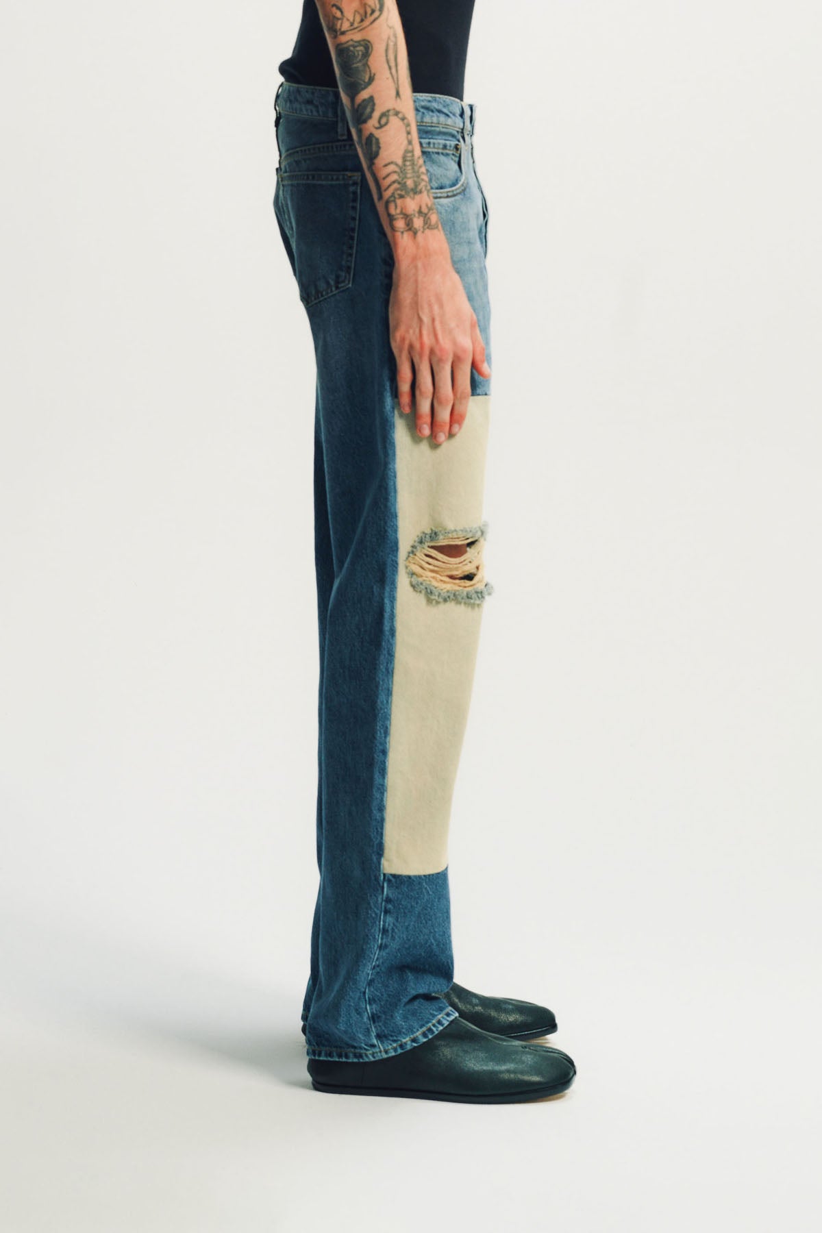 Maison Margiela | Patched Panel Straight Jeans