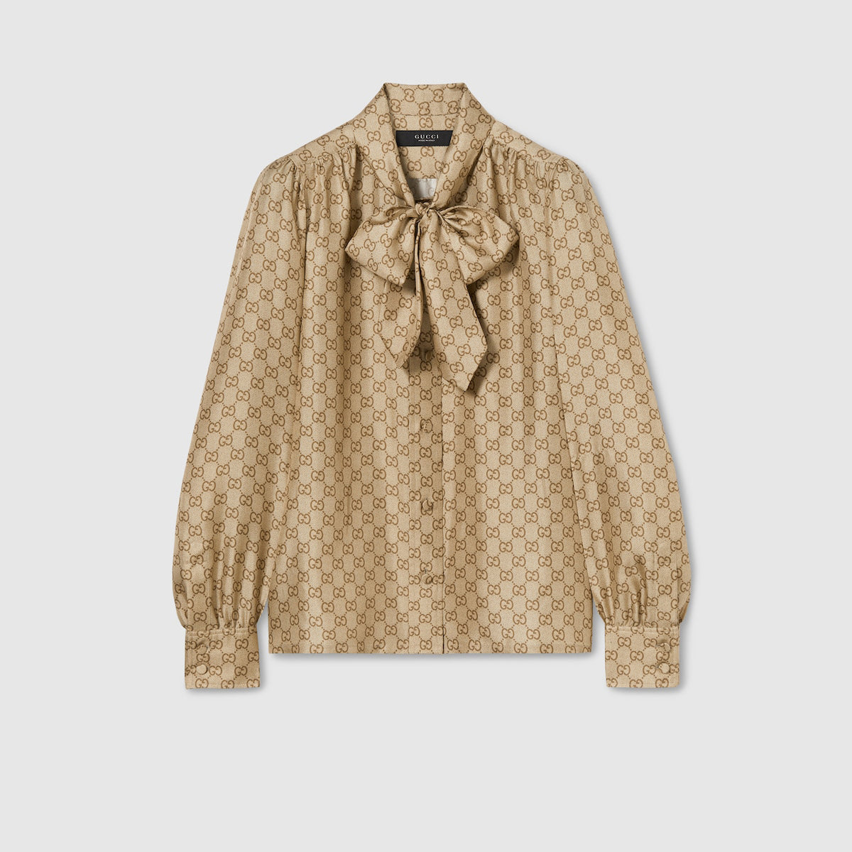 GUCCI | PRINTED SILK TWILL SHIRT
