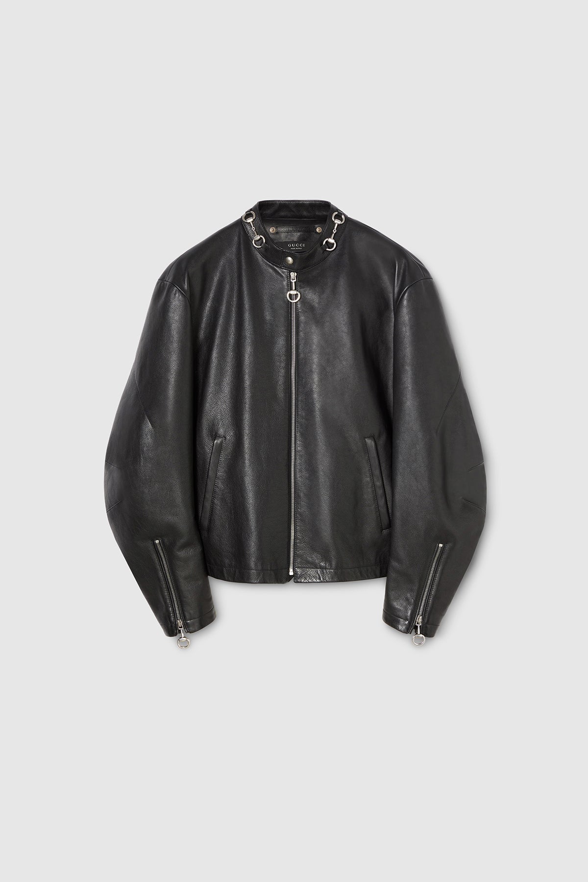 Gucci | Leather Jacket With Horsebit