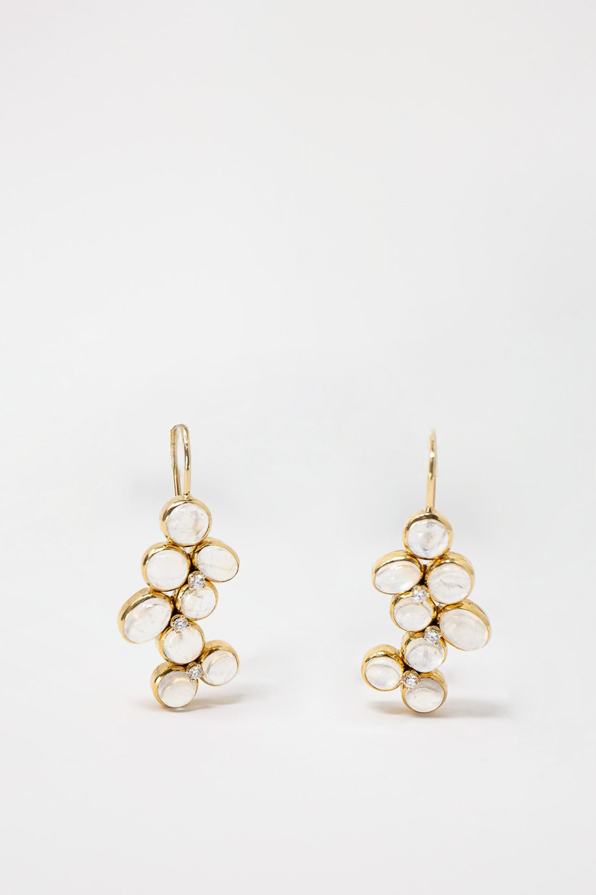 MAUD JEWELRY | MOONSTONE & DIAMOND EARRINGS
