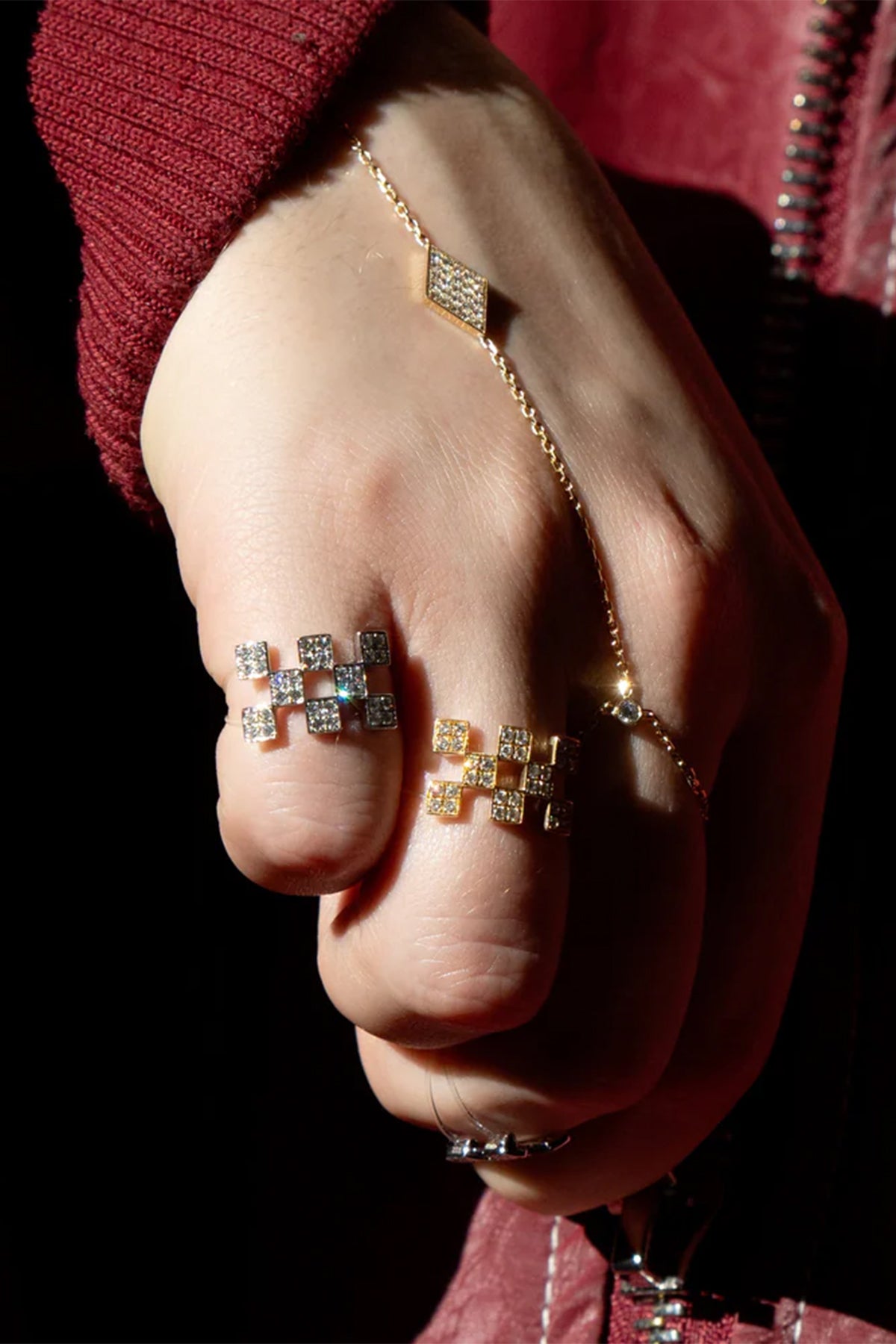 MYSTERYJOY | WHITE GOLD NYLON ILLUSION RING