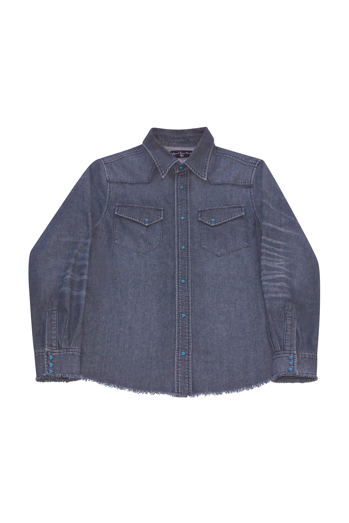 HOLLYWOOD FOREVER RECORDS | WESTERN DENIM TURQUOISE SHIRT