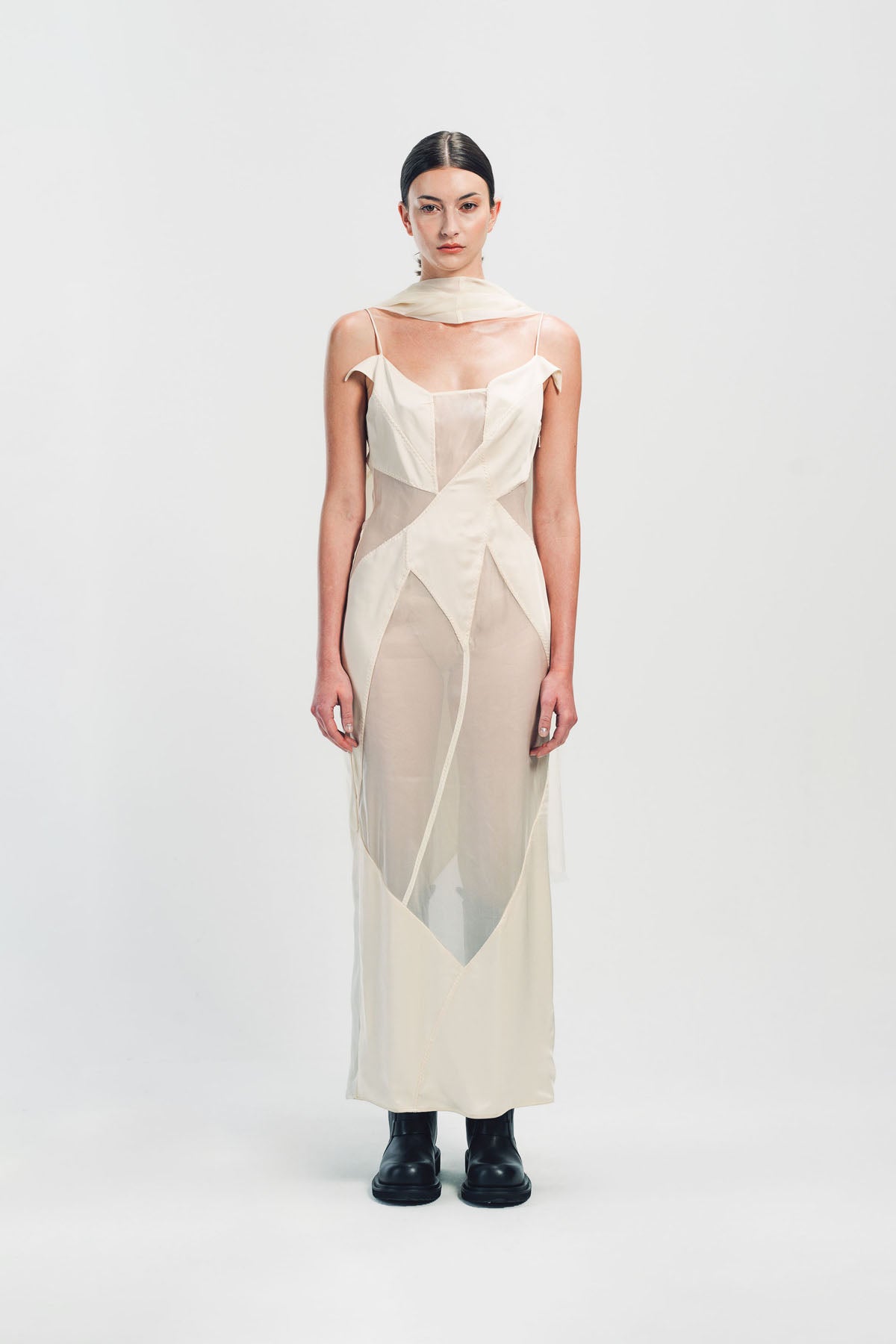 YEHUAFAN | COTTON & SILK DRESS
