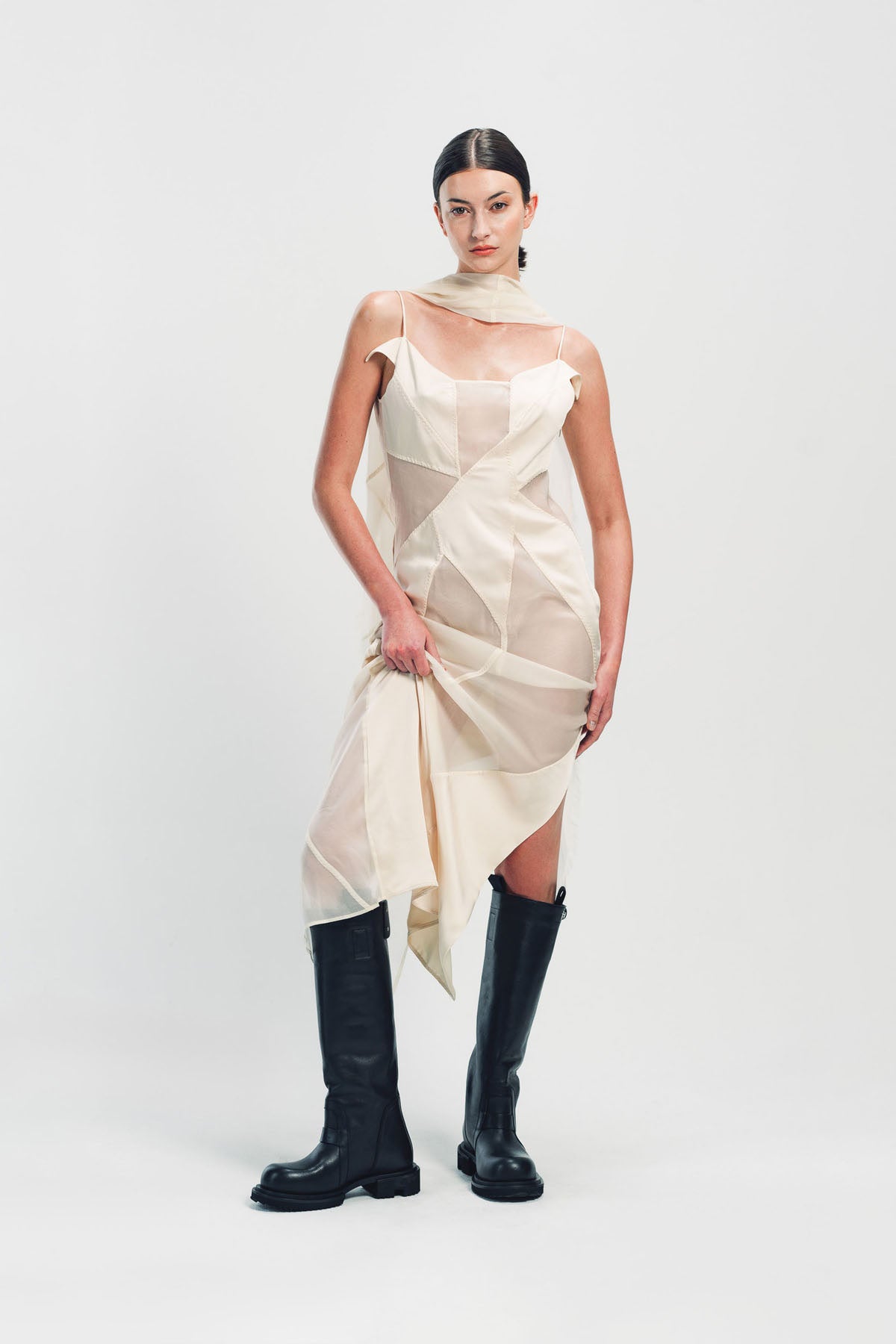 YEHUAFAN | COTTON & SILK DRESS