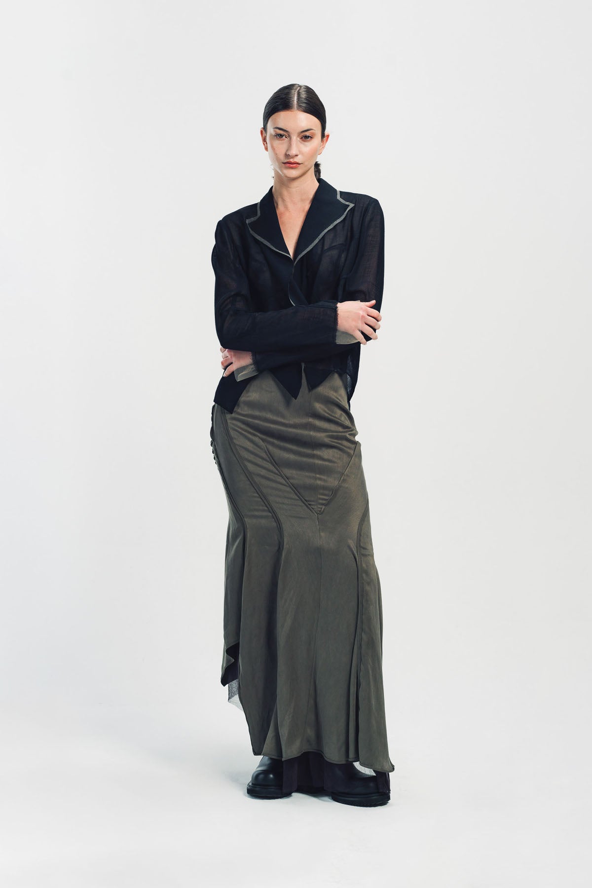 YEHUAFAN | SILK SKIRT