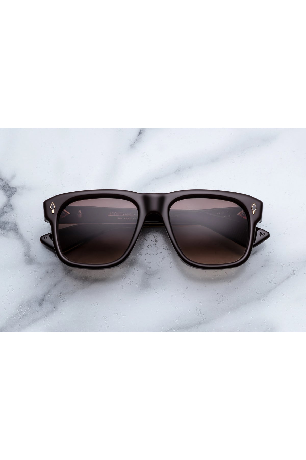 Jacques Marie Mage | Yves Epoxy Sunglasses in Ganache