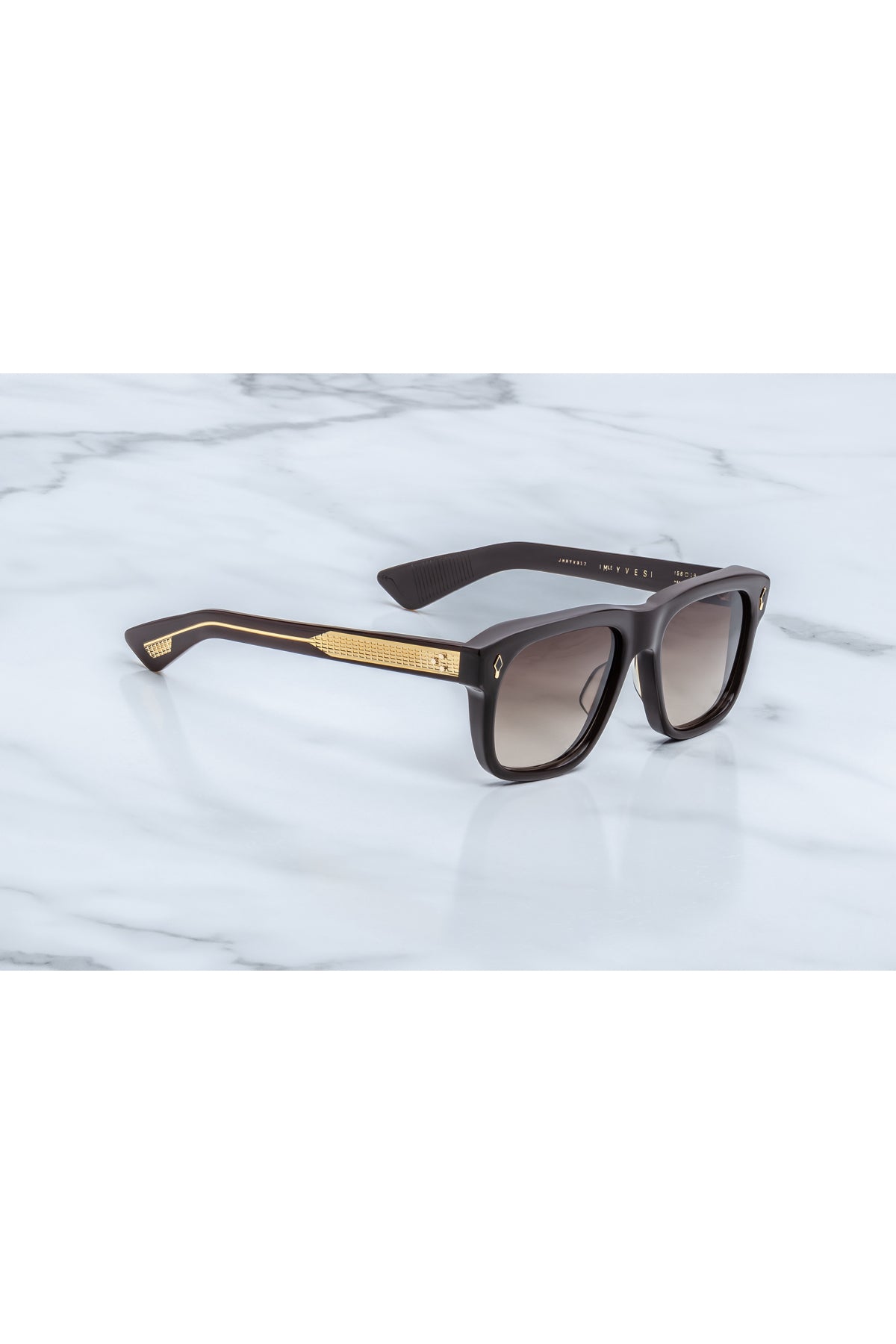 Jacques Marie Mage | Yves Epoxy Sunglasses in Ganache