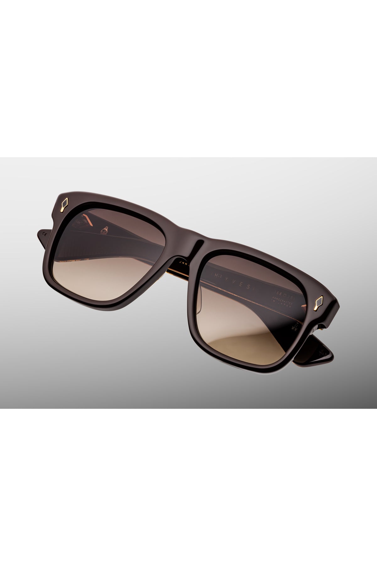Jacques Marie Mage | Yves Epoxy Sunglasses in Ganache